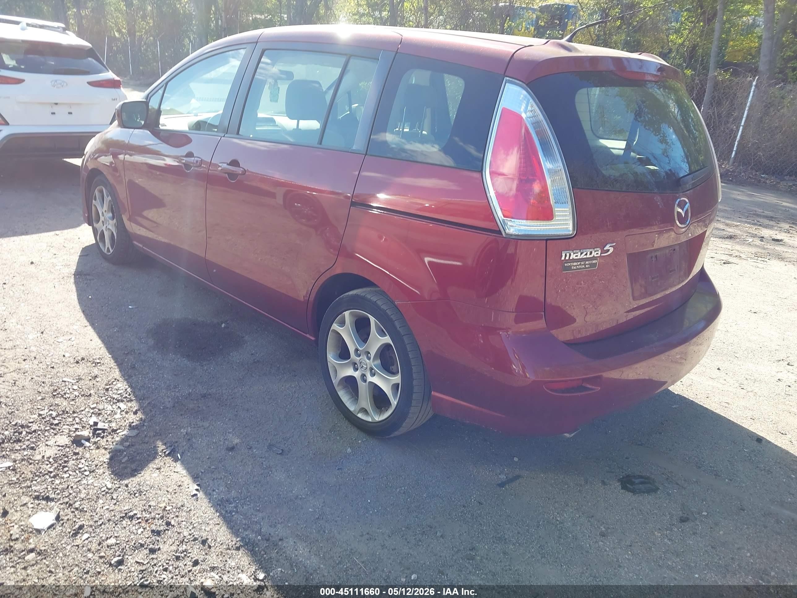 2010 Mazda Mazda5 Sport Red vin: JM1CR2W33A0388701