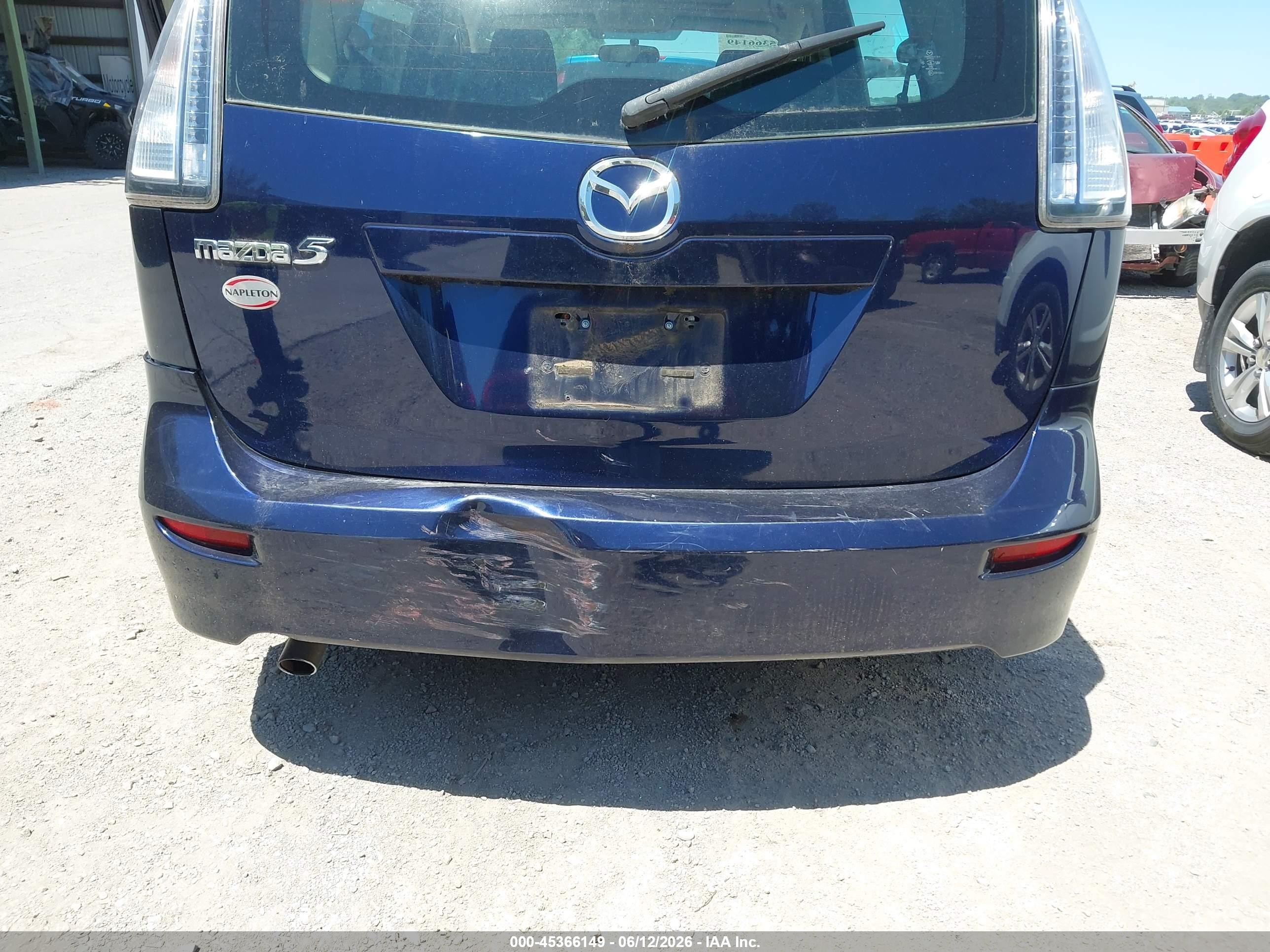 2010 Mazda Mazda5 Touring Blue vin: JM1CR2W35A0370152