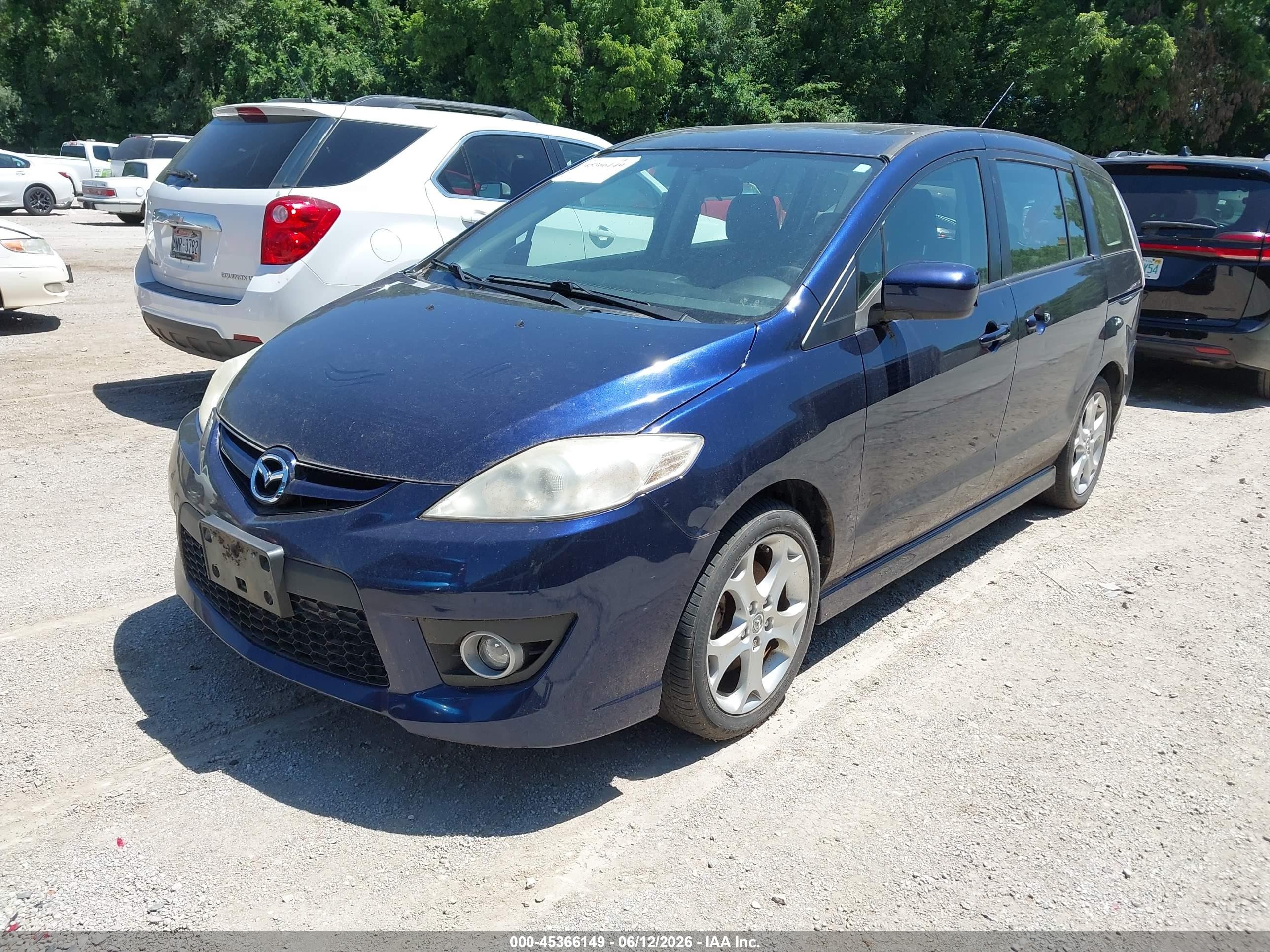 2010 Mazda Mazda5 Touring Blue vin: JM1CR2W35A0370152