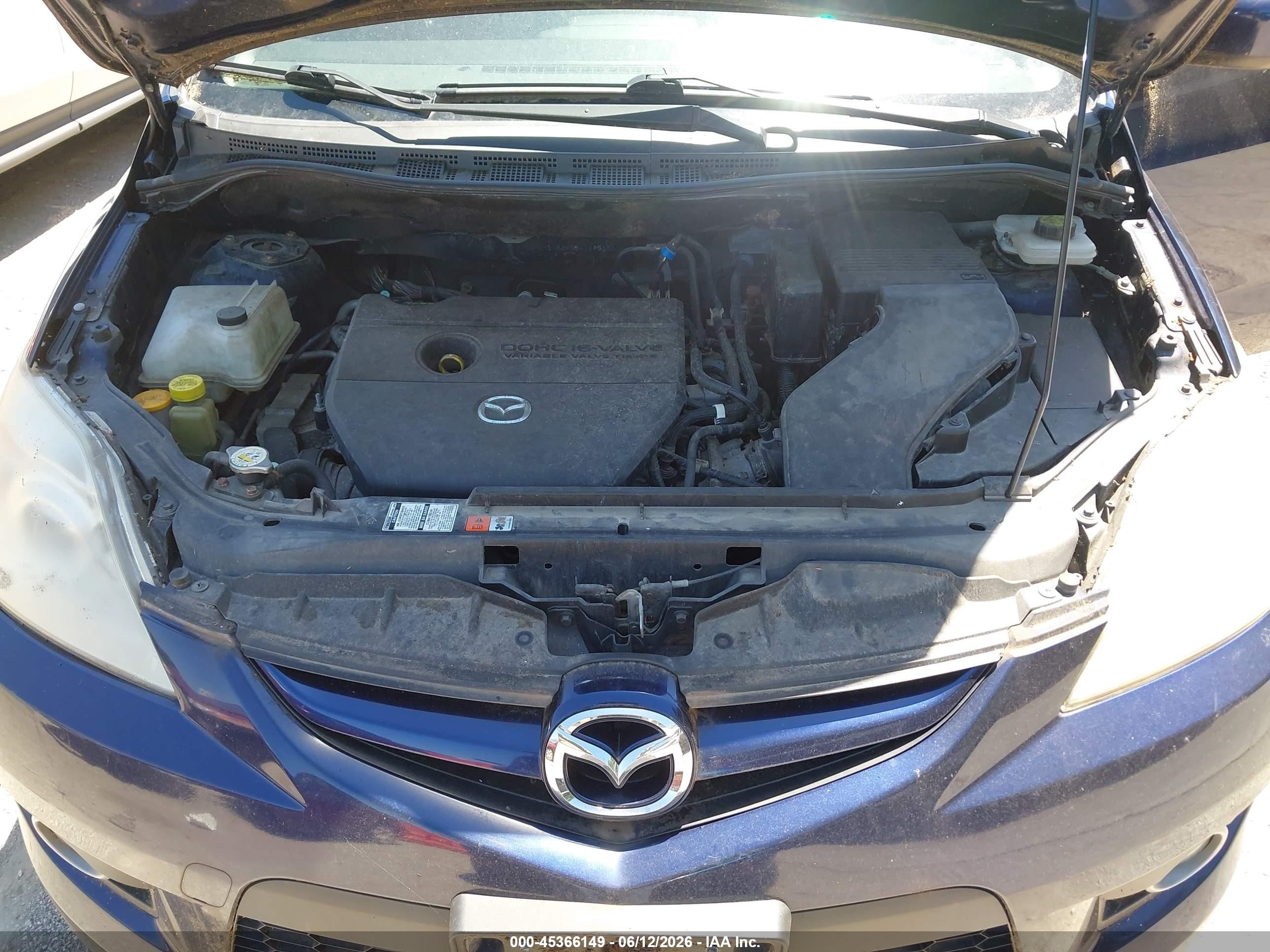 2010 Mazda Mazda5 Touring Blue vin: JM1CR2W35A0370152