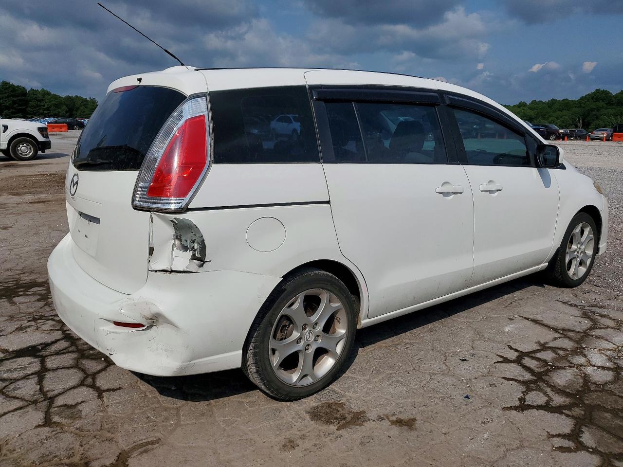 2010 Mazda 5 White vin: JM1CR2W35A0383242