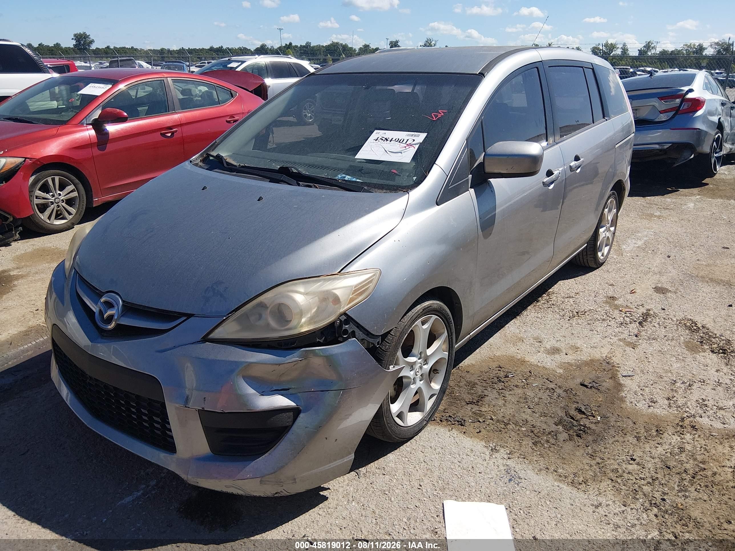 2010 Mazda Mazda5 Sport Silver vin: JM1CR2W35A0388005