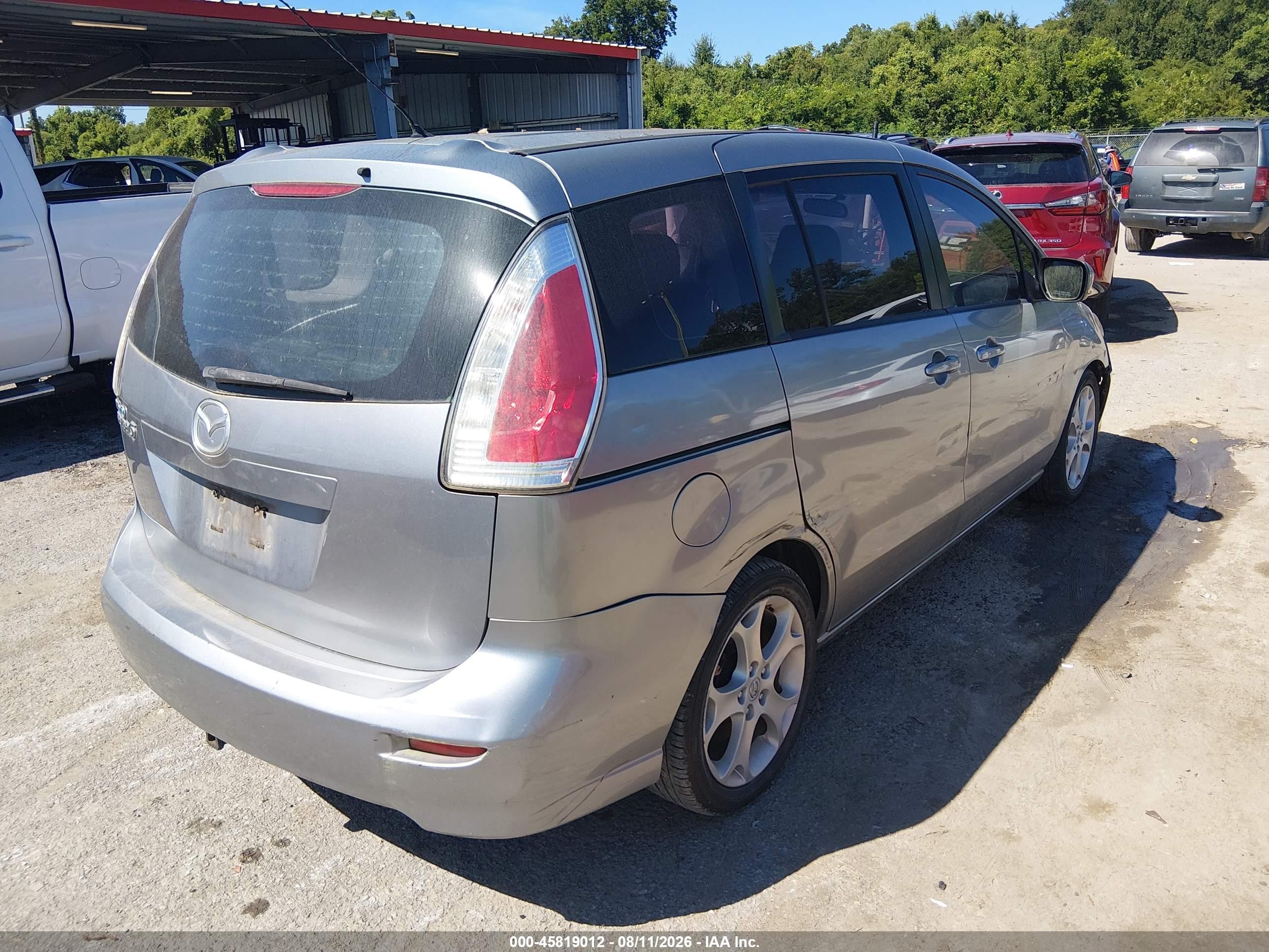2010 Mazda Mazda5 Sport Silver vin: JM1CR2W35A0388005