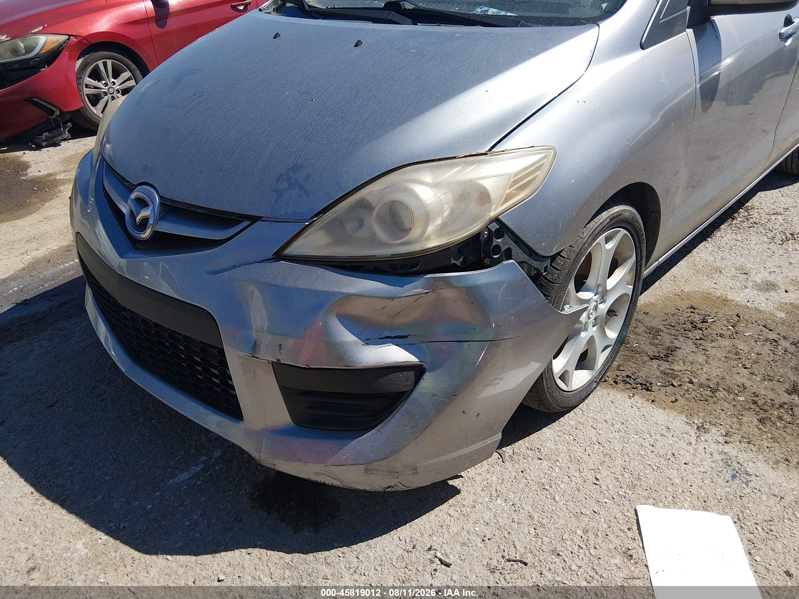 2010 Mazda Mazda5 Sport Silver vin: JM1CR2W35A0388005