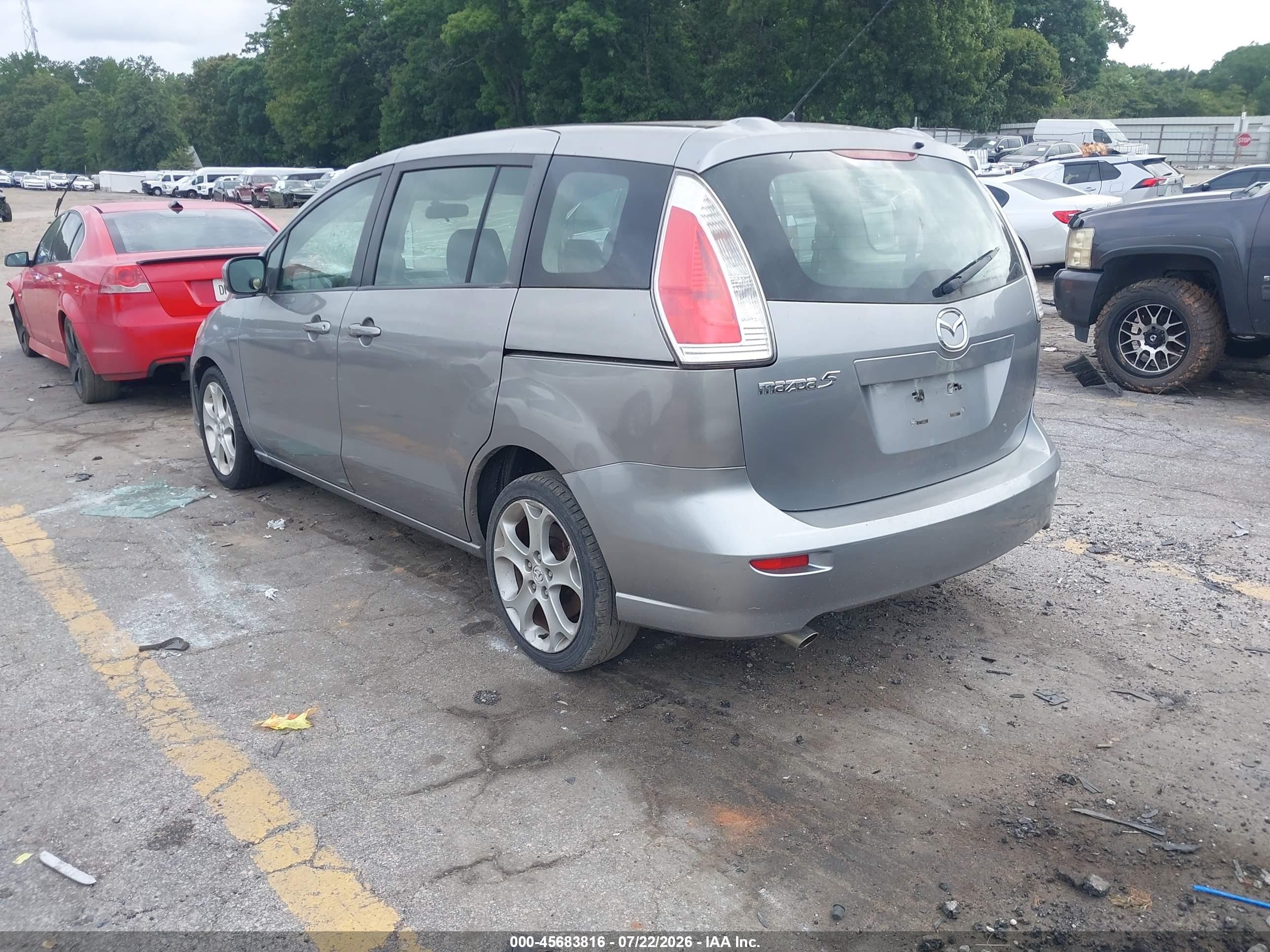 2010 Mazda Mazda5 Sport Silver vin: JM1CR2W36A0366059