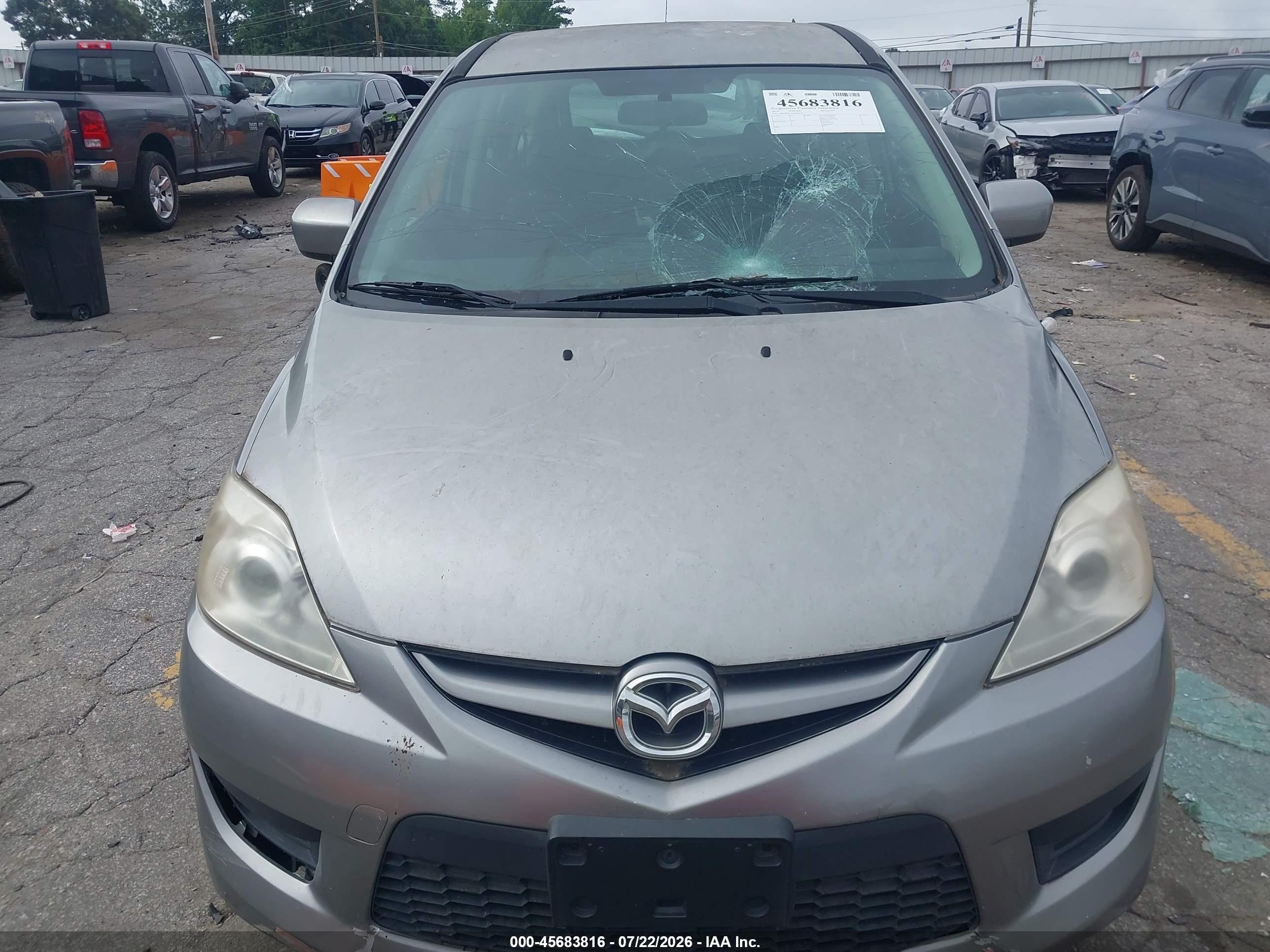 2010 Mazda Mazda5 Sport Silver vin: JM1CR2W36A0366059