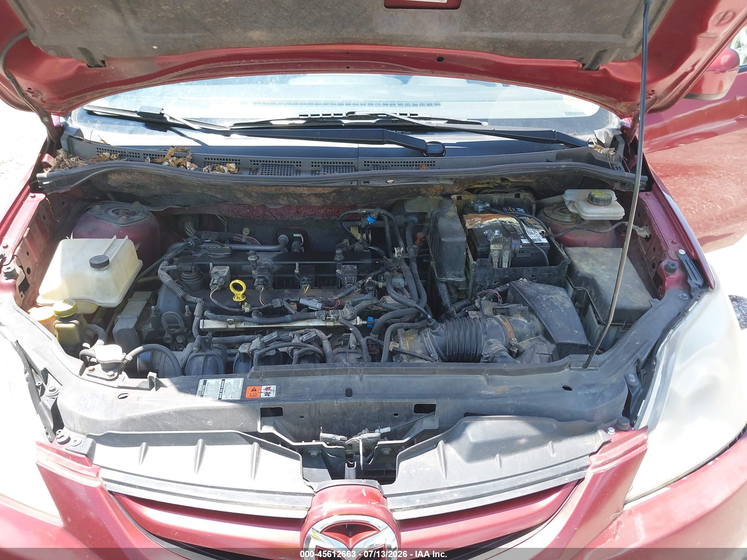 2010 Mazda Mazda5 Sport Красный vin: JM1CR2W36A0373450