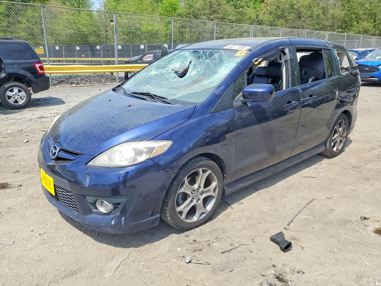 2010 Mazda 5 Blue vin: JM1CR2W37A0386580