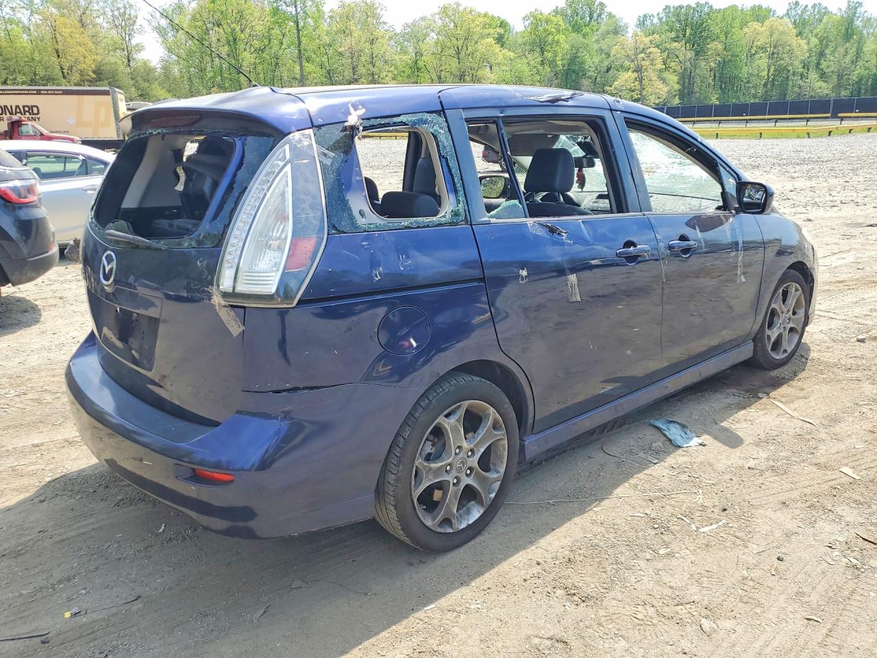 2010 Mazda 5 Blue vin: JM1CR2W37A0386580