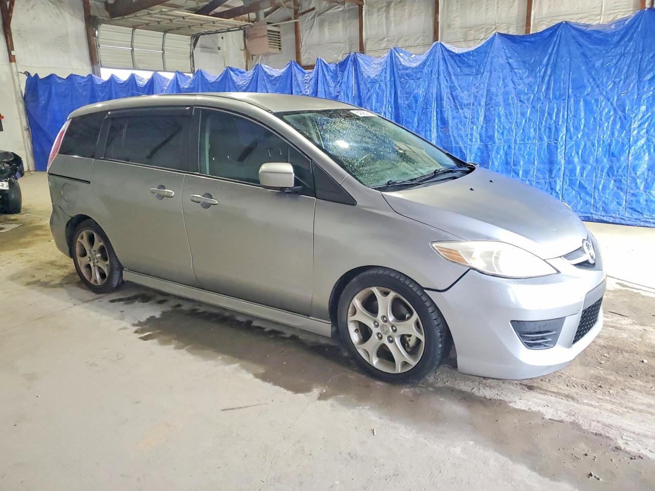 2010 Mazda 5 Silver vin: JM1CR2W37A0389205