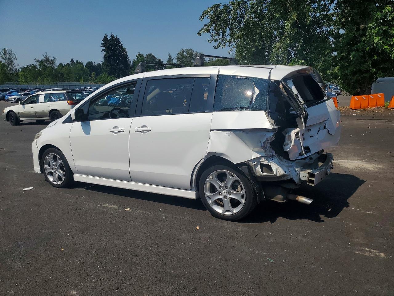 2010 Mazda 5 White vin: JM1CR2W3XA0368588