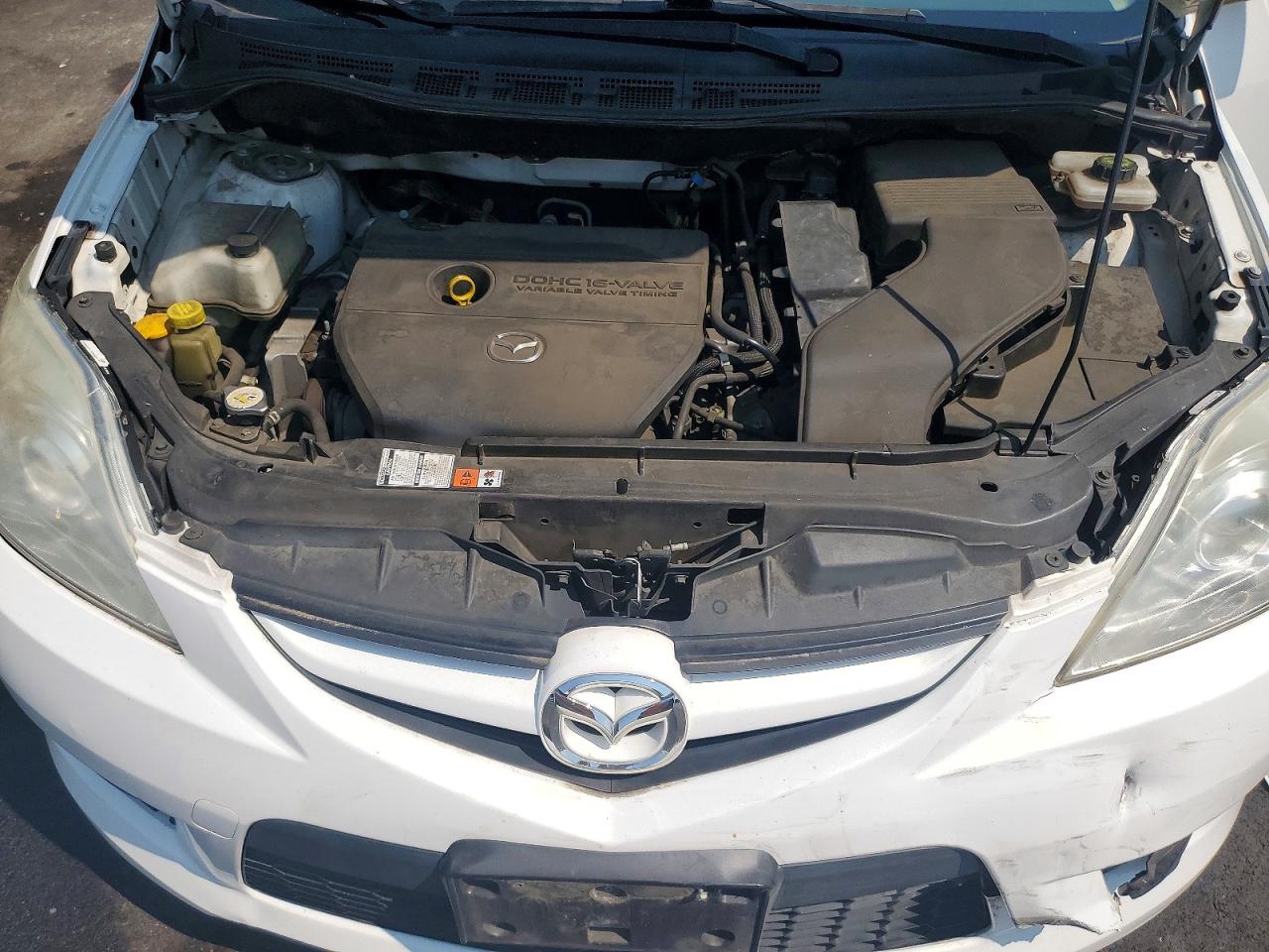 2010 Mazda 5 White vin: JM1CR2W3XA0368588