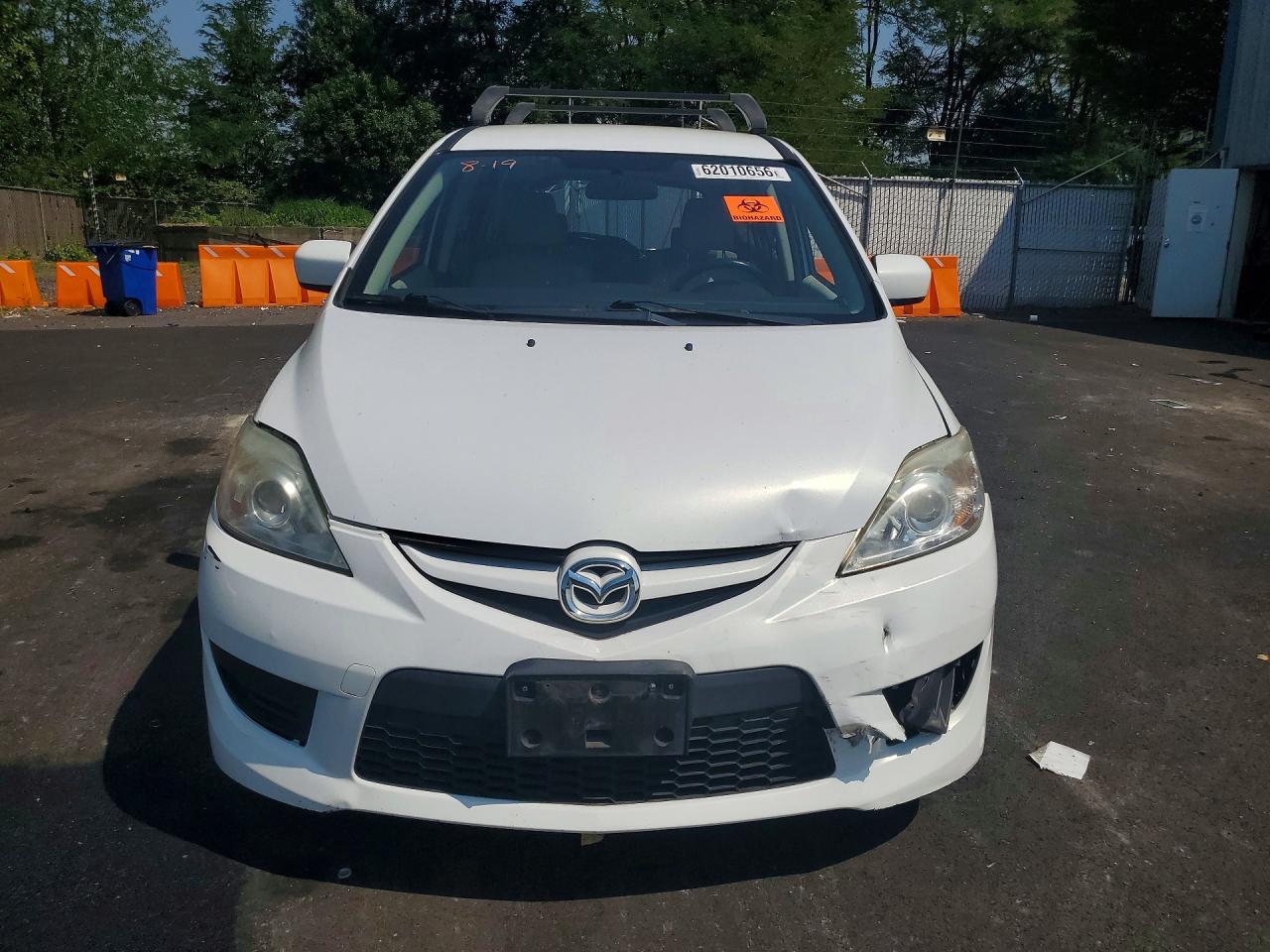 2010 Mazda 5 White vin: JM1CR2W3XA0368588