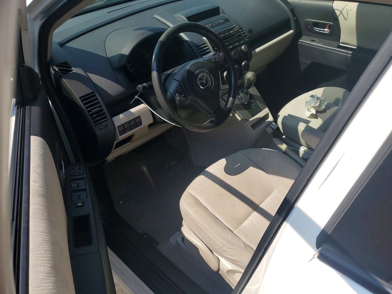 2010 Mazda 5 White vin: JM1CR2W3XA0368588