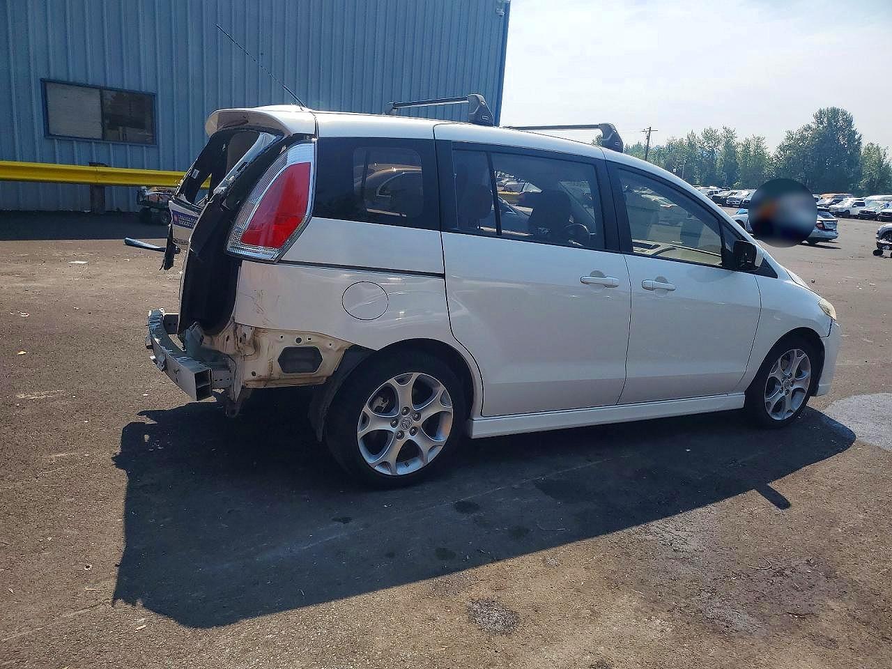 2010 Mazda 5 White vin: JM1CR2W3XA0368588