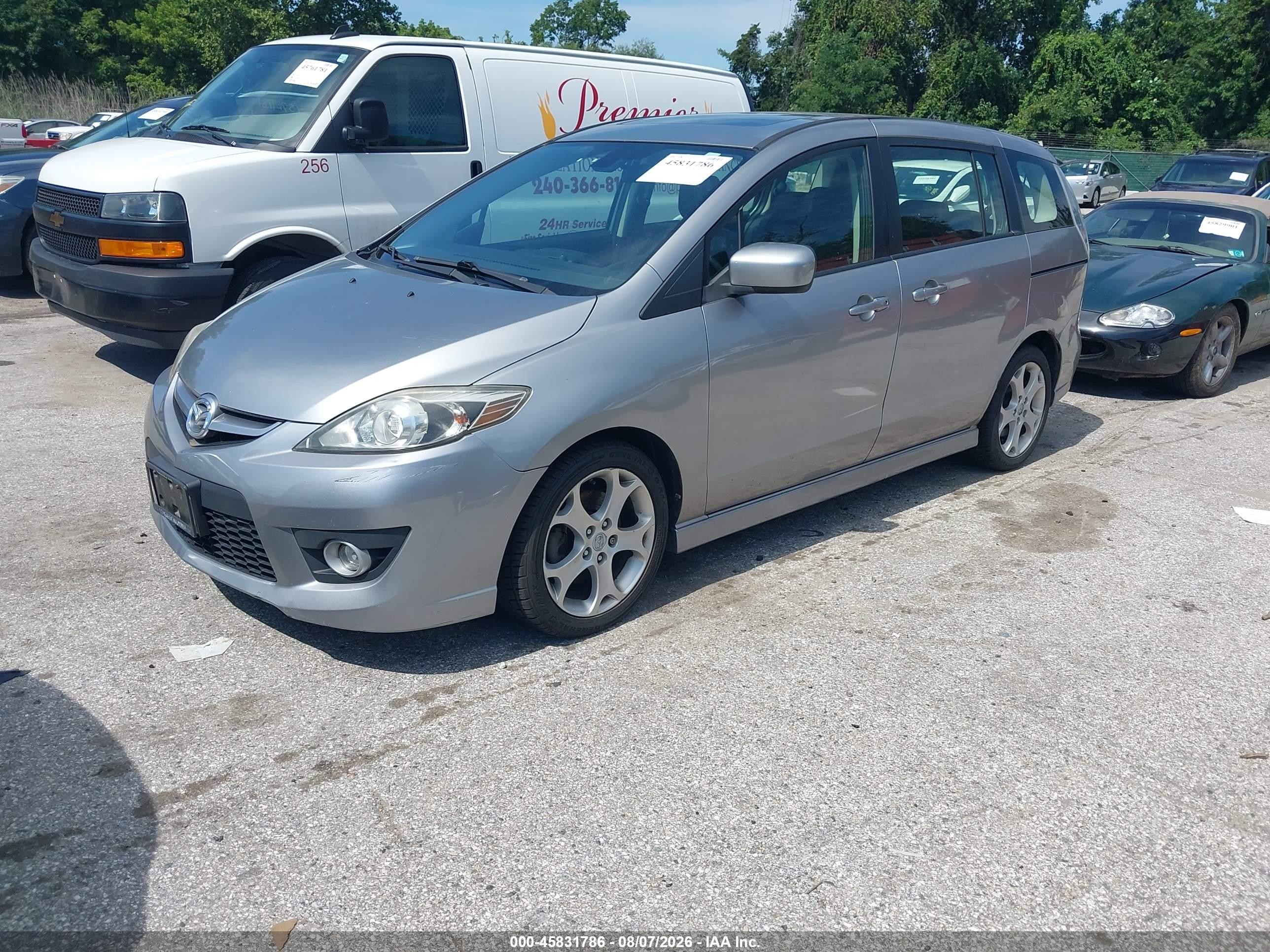 2010 Mazda Mazda5 Grand Touring Серебряный vin: JM1CR2WL2A0387314