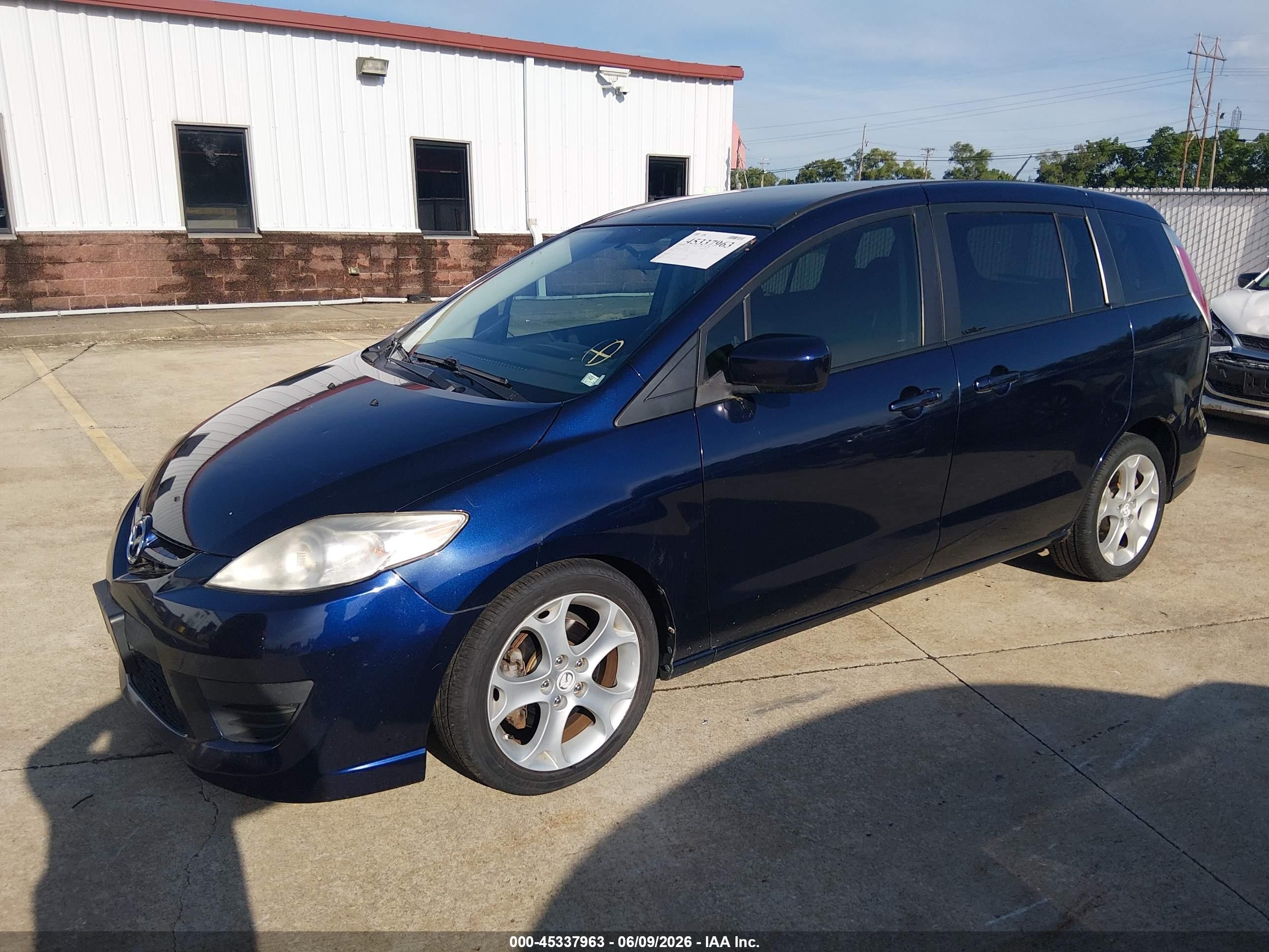 2010 Mazda Mazda5 Sport Синий vin: JM1CR2WL5A0382866