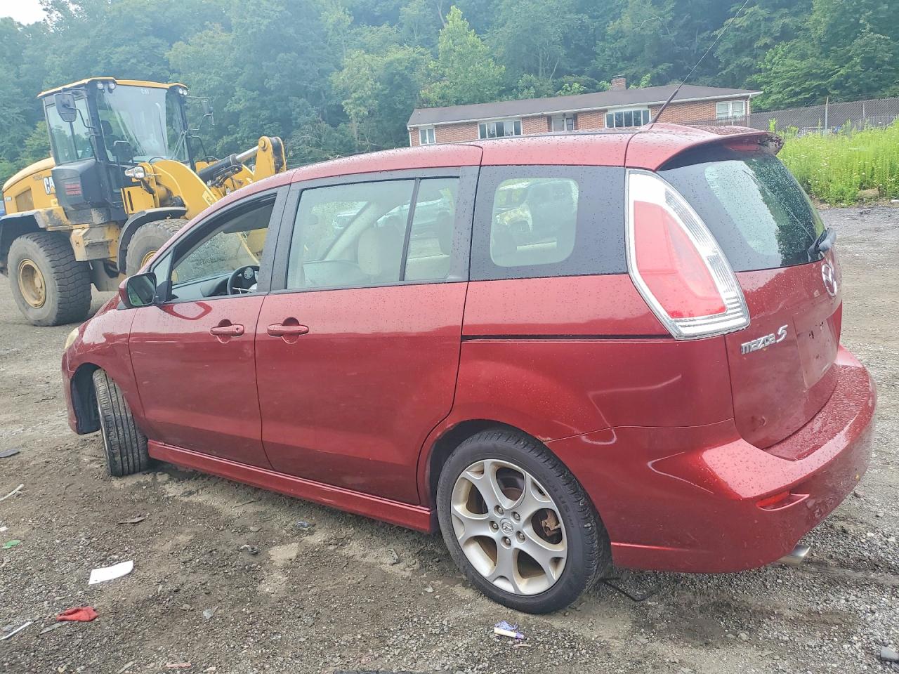 2010 Mazda 5 Burgundy vin: JM1CR2WL6A0380382