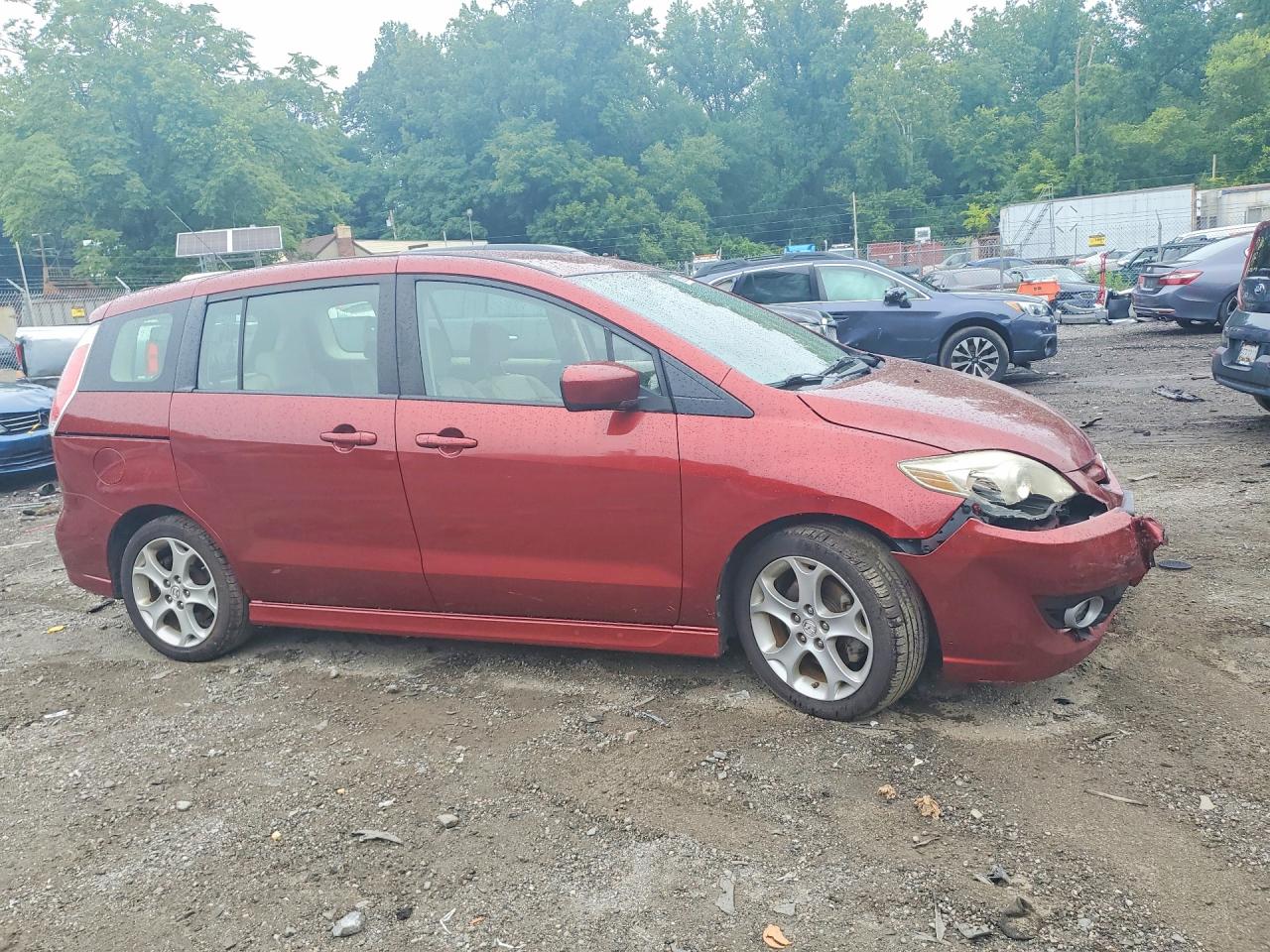 2010 Mazda 5 Burgundy vin: JM1CR2WL6A0380382