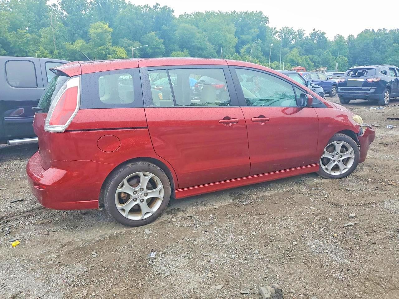 2010 Mazda 5 Burgundy vin: JM1CR2WL6A0380382