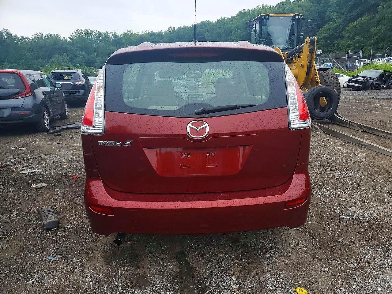 2010 Mazda 5 Burgundy vin: JM1CR2WL6A0380382