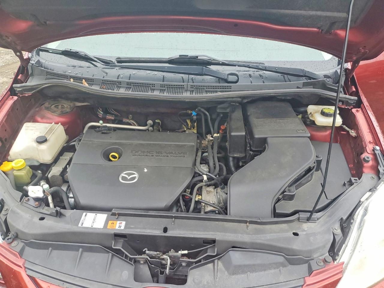 2010 Mazda 5 Burgundy vin: JM1CR2WL6A0380382