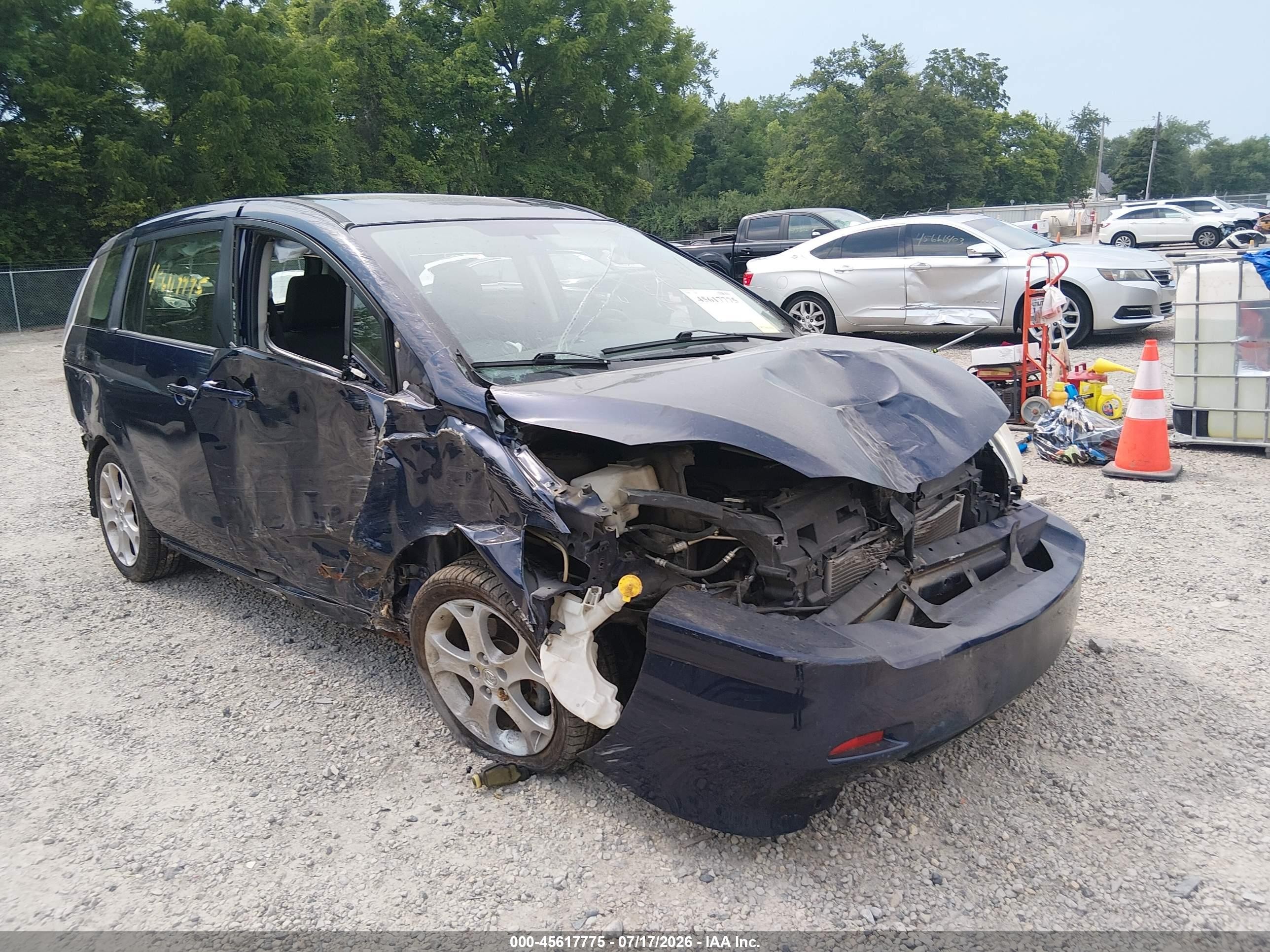 2010 Mazda Mazda5 Touring Blue vin: JM1CR2WL7A0387082