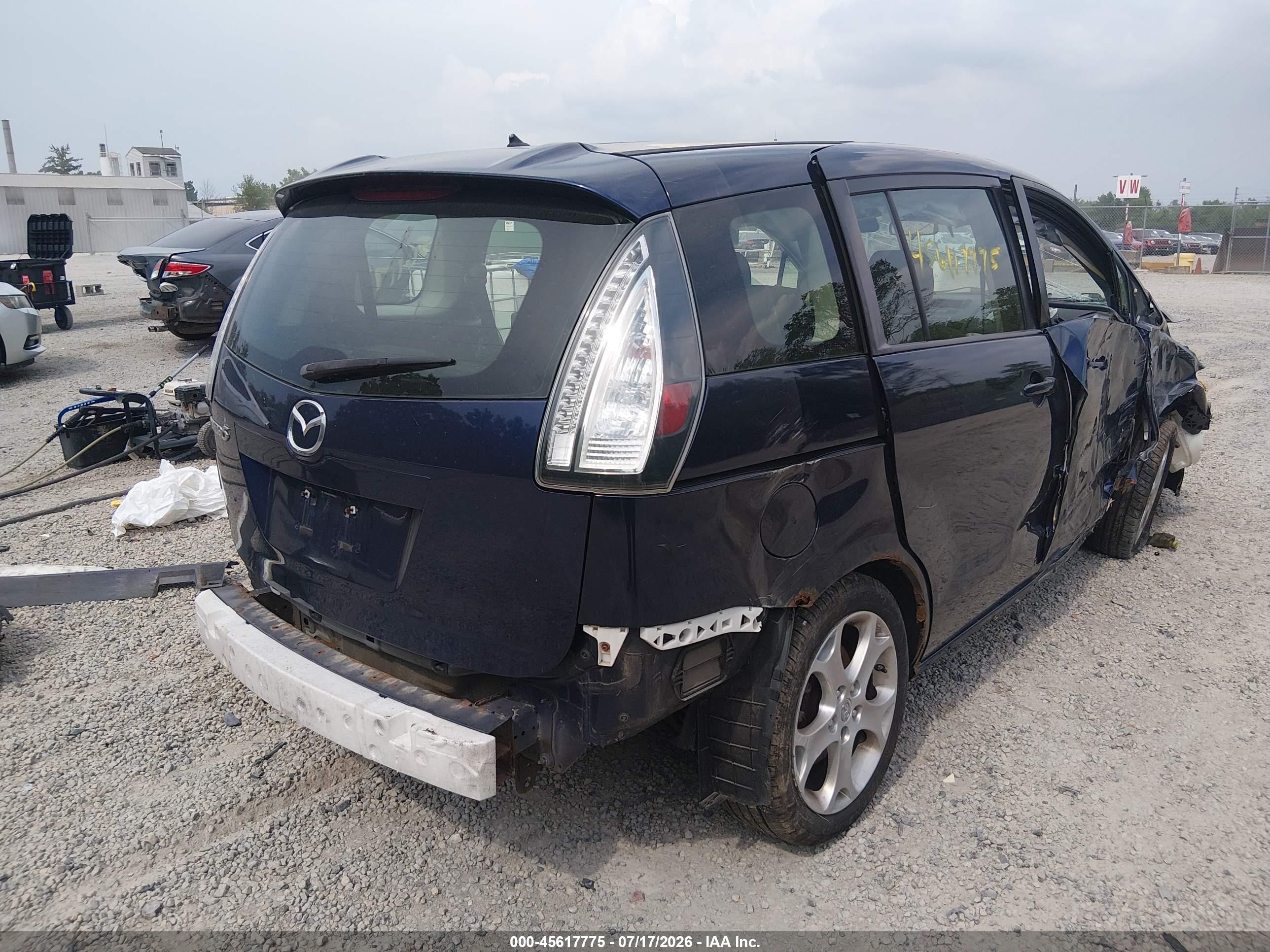 2010 Mazda Mazda5 Touring Blue vin: JM1CR2WL7A0387082