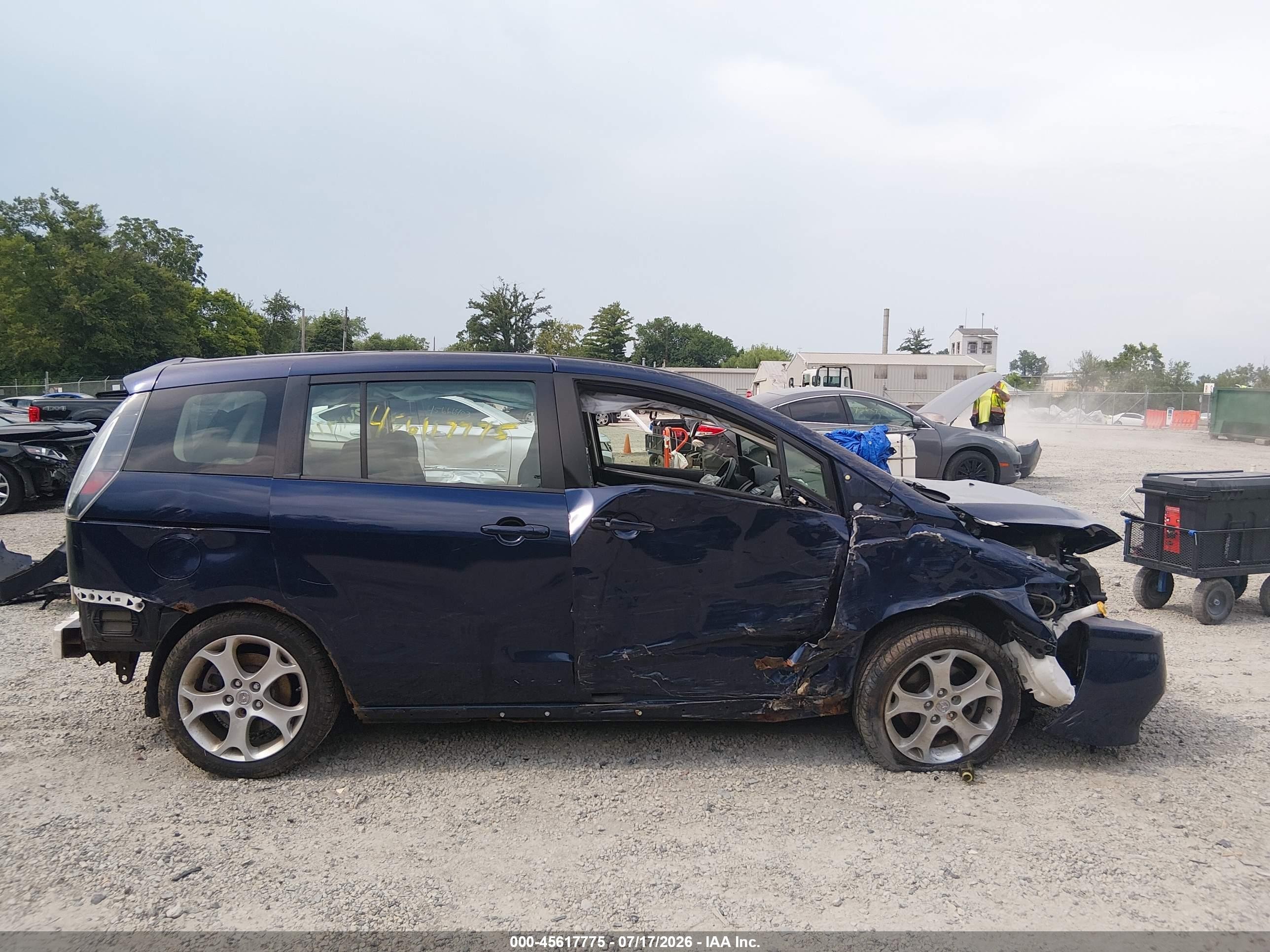 2010 Mazda Mazda5 Touring Blue vin: JM1CR2WL7A0387082