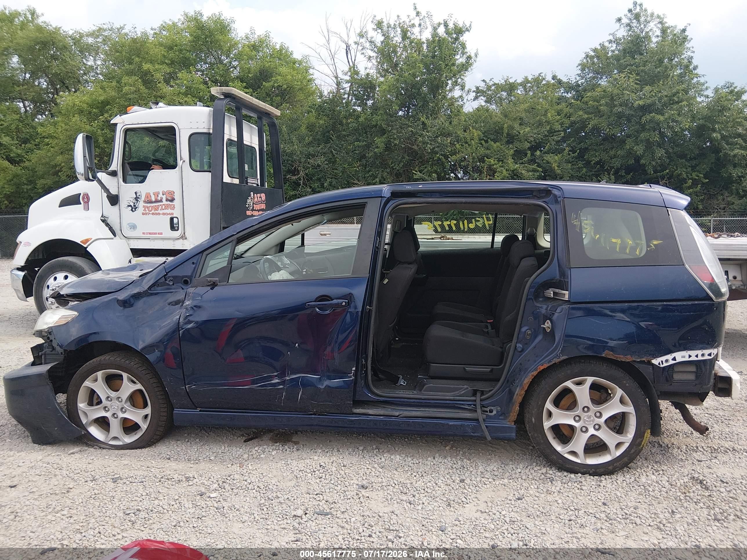 2010 Mazda Mazda5 Touring Blue vin: JM1CR2WL7A0387082