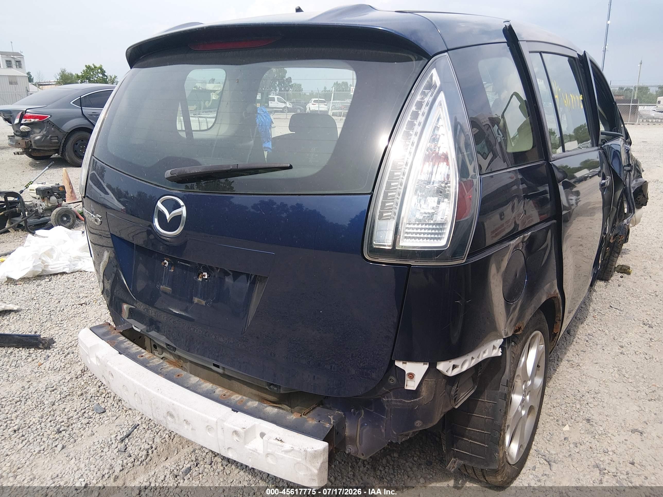 2010 Mazda Mazda5 Touring Blue vin: JM1CR2WL7A0387082