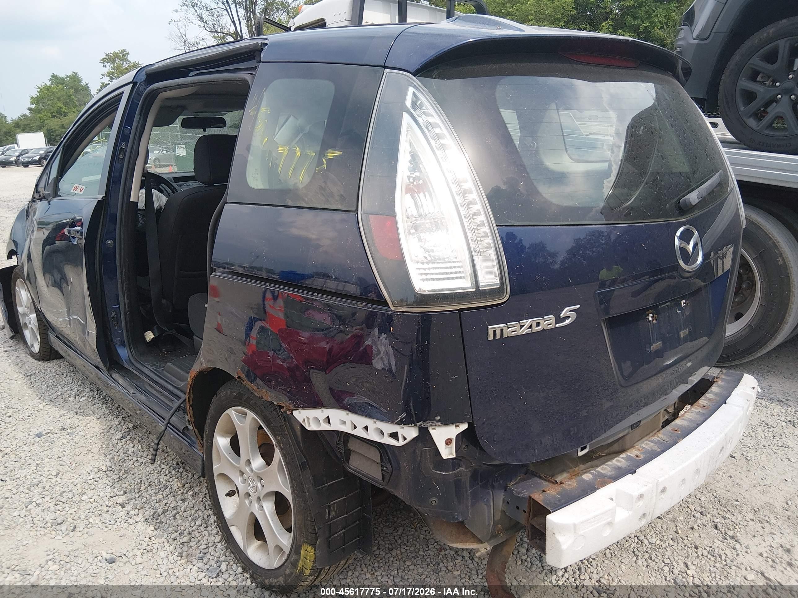 2010 Mazda Mazda5 Touring Blue vin: JM1CR2WL7A0387082