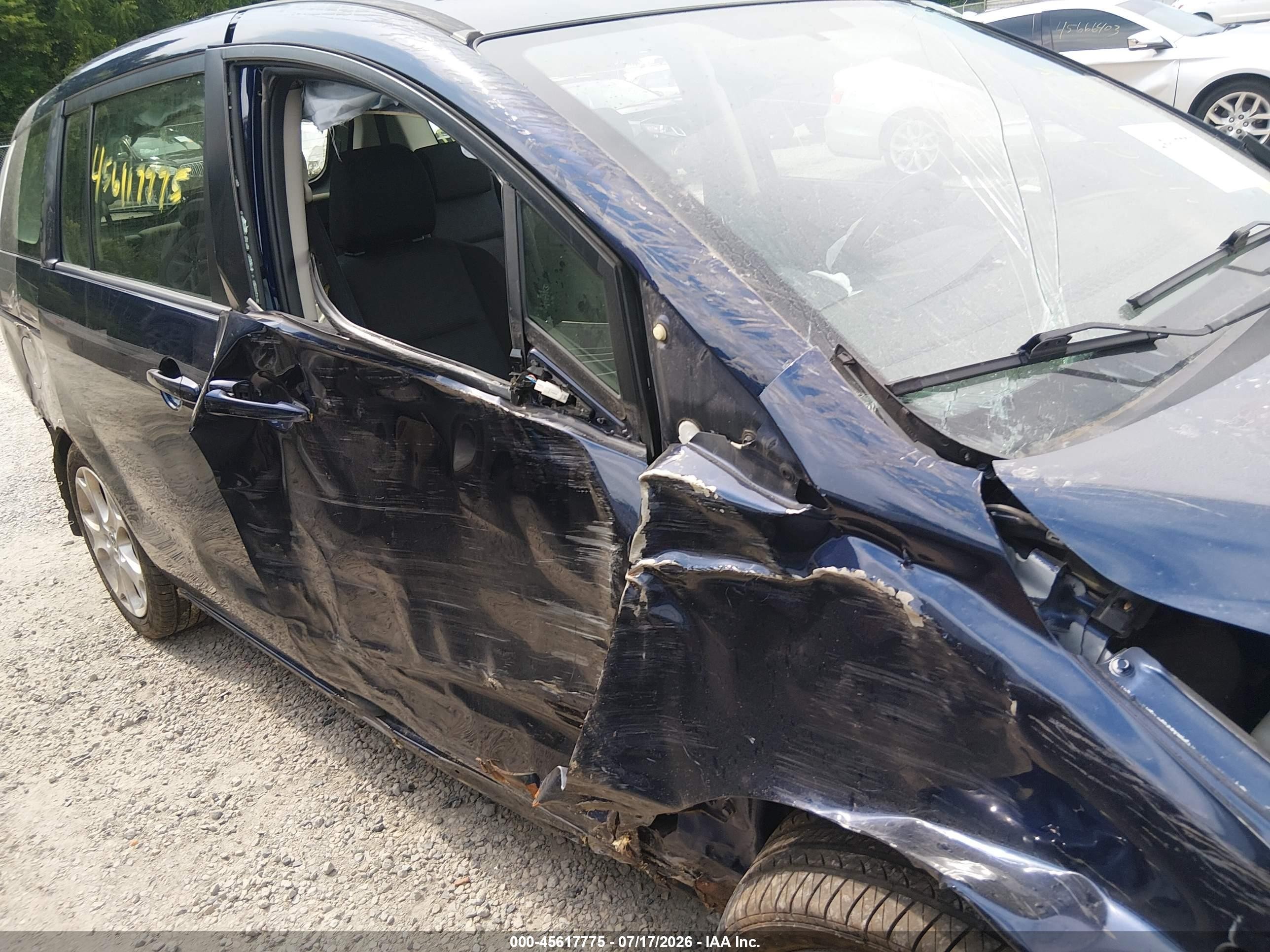 2010 Mazda Mazda5 Touring Blue vin: JM1CR2WL7A0387082