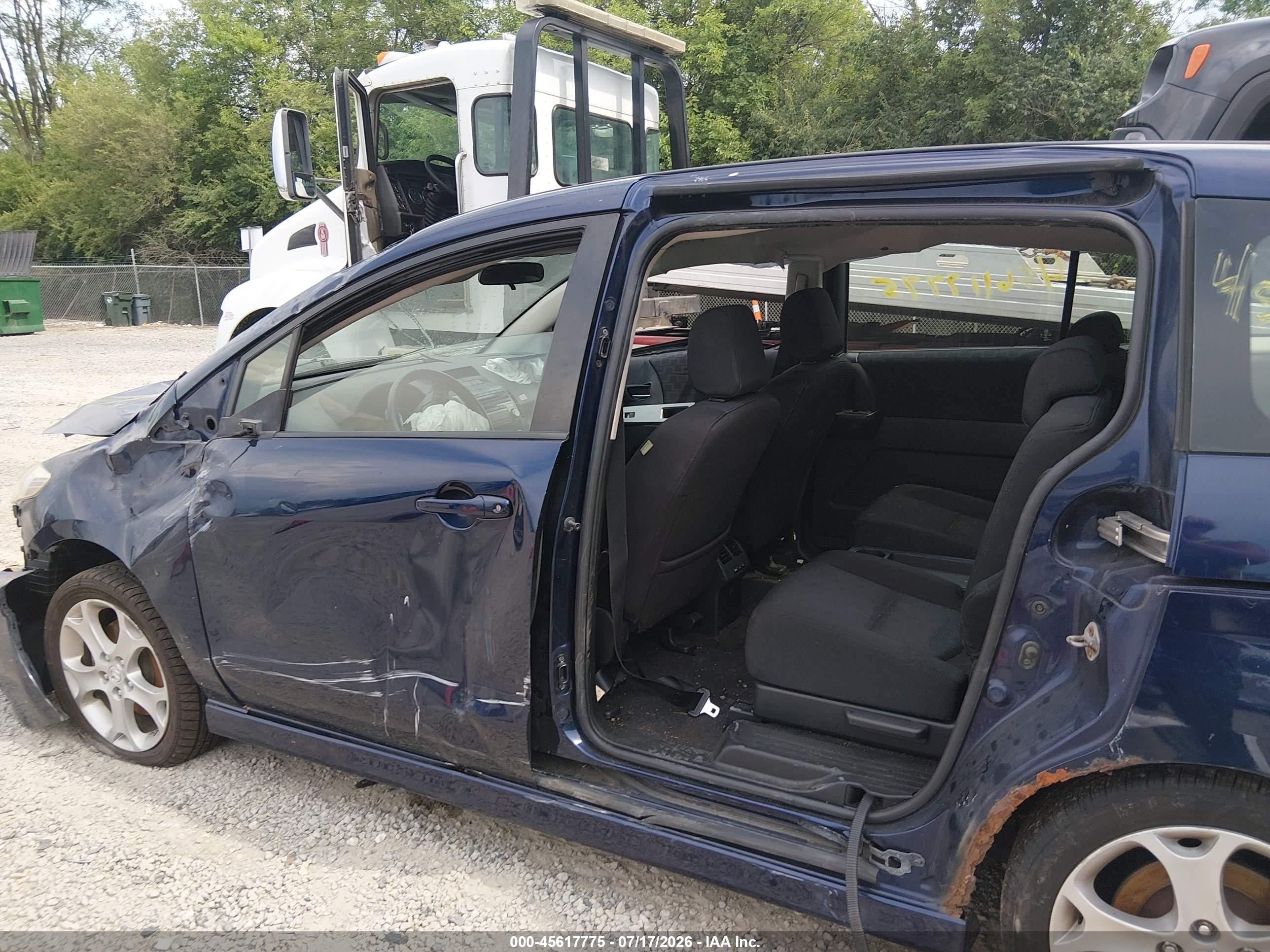 2010 Mazda Mazda5 Touring Blue vin: JM1CR2WL7A0387082