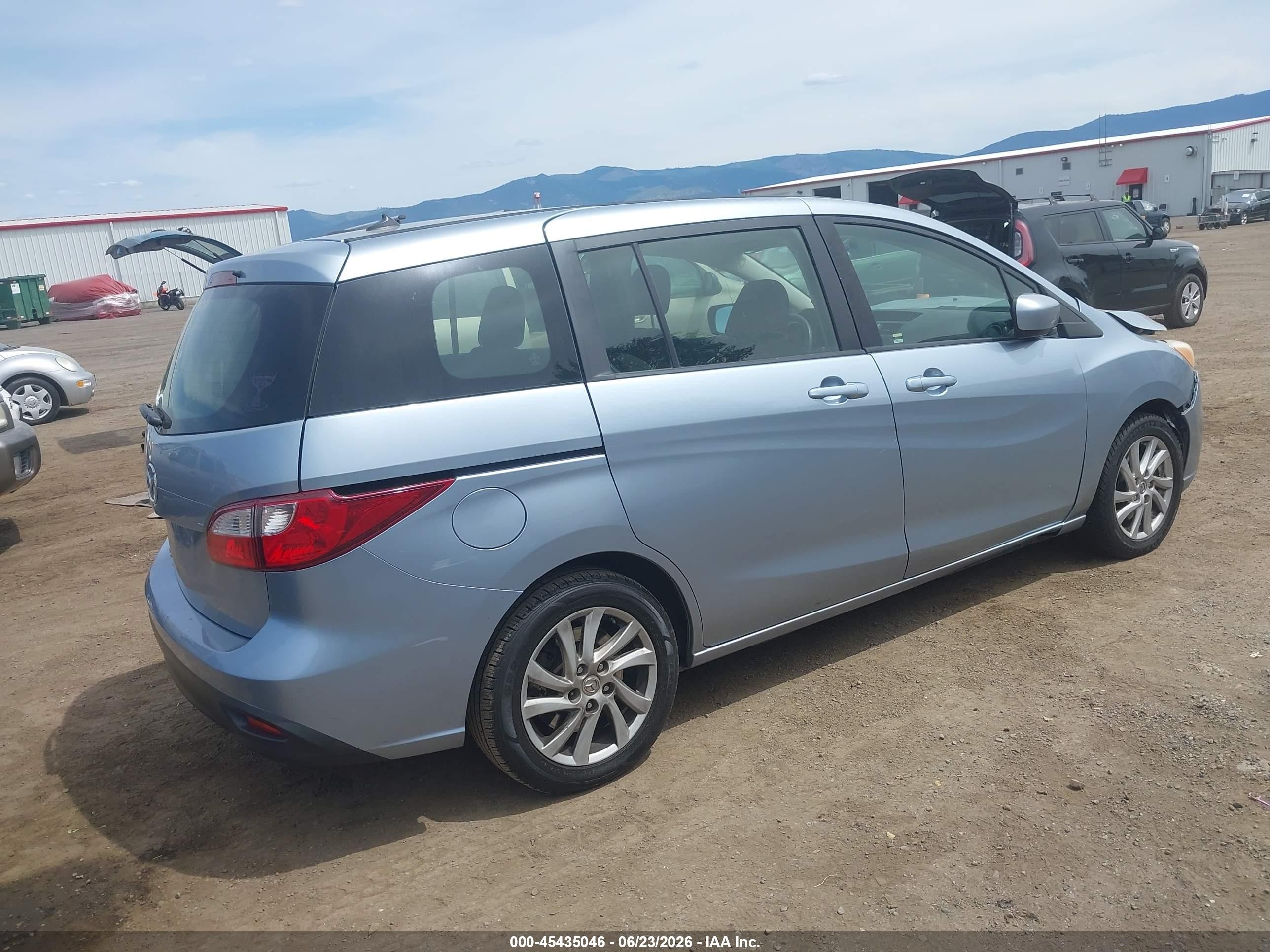 2012 Mazda Mazda5 Sport Blue vin: JM1CW2BL0C0117354
