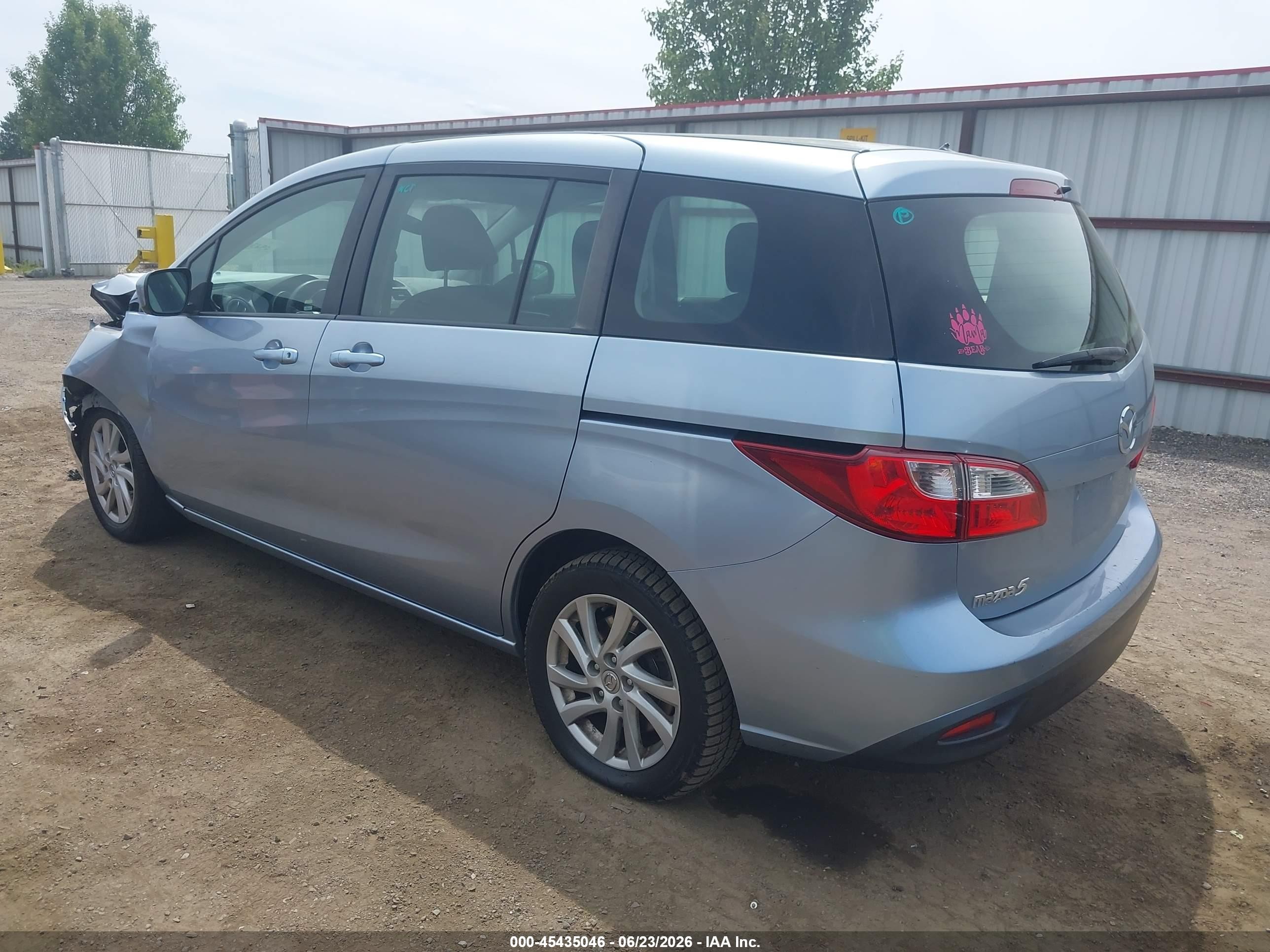 2012 Mazda Mazda5 Sport Blue vin: JM1CW2BL0C0117354