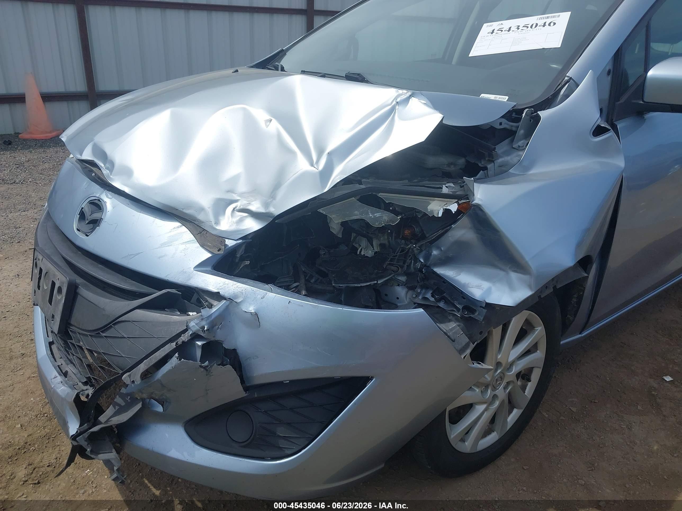 2012 Mazda Mazda5 Sport Blue vin: JM1CW2BL0C0117354
