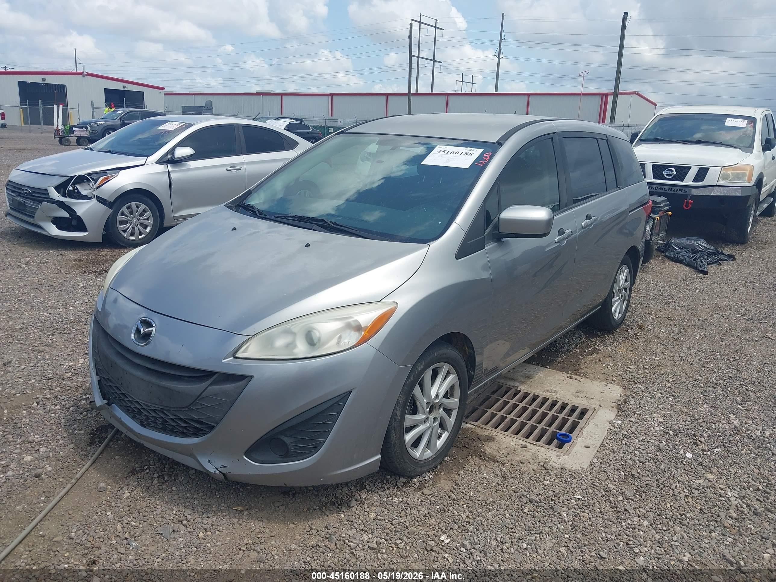 2012 Mazda Mazda5 Sport Серый vin: JM1CW2BL0C0117645