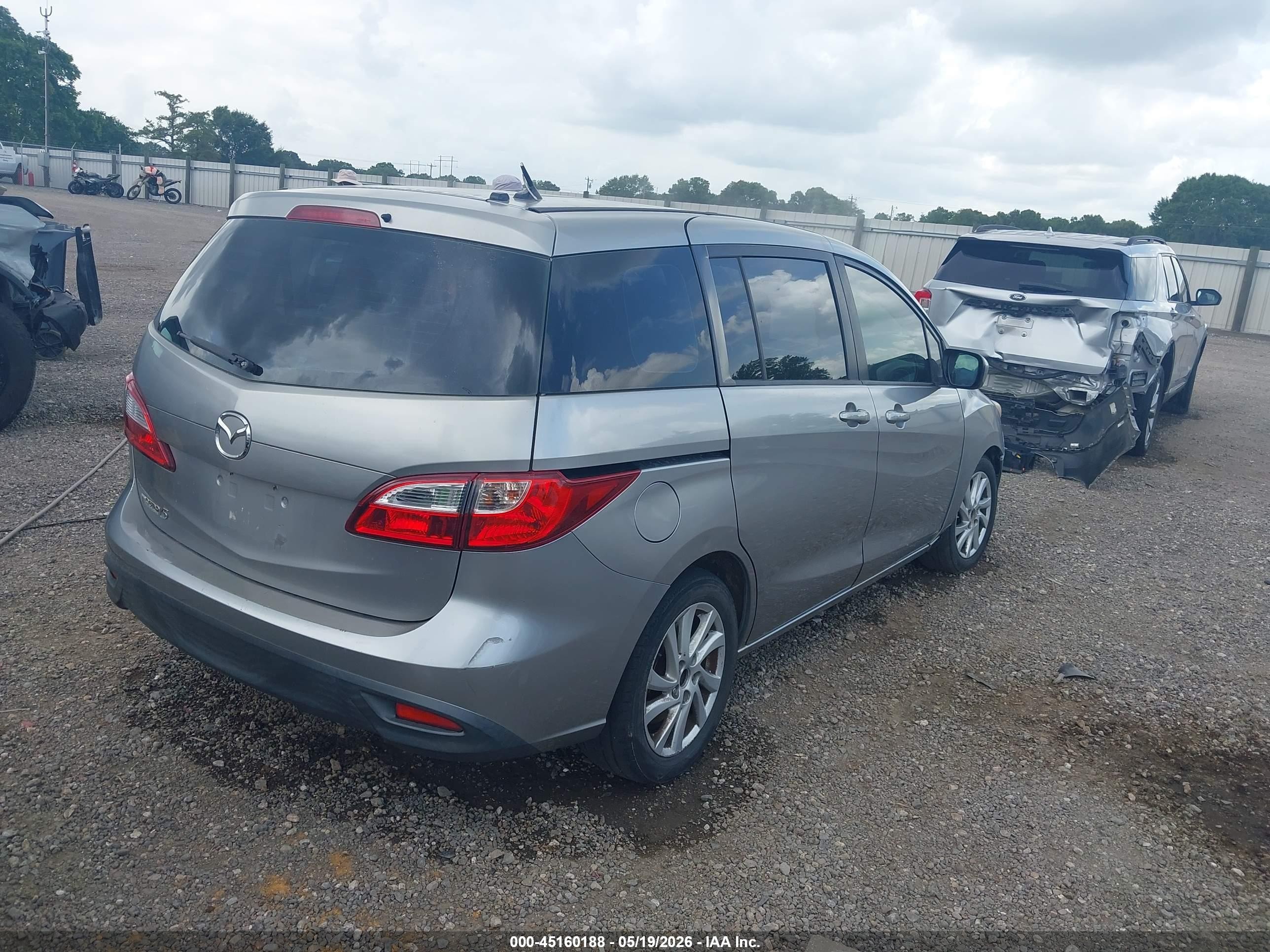 2012 Mazda Mazda5 Sport Серый vin: JM1CW2BL0C0117645