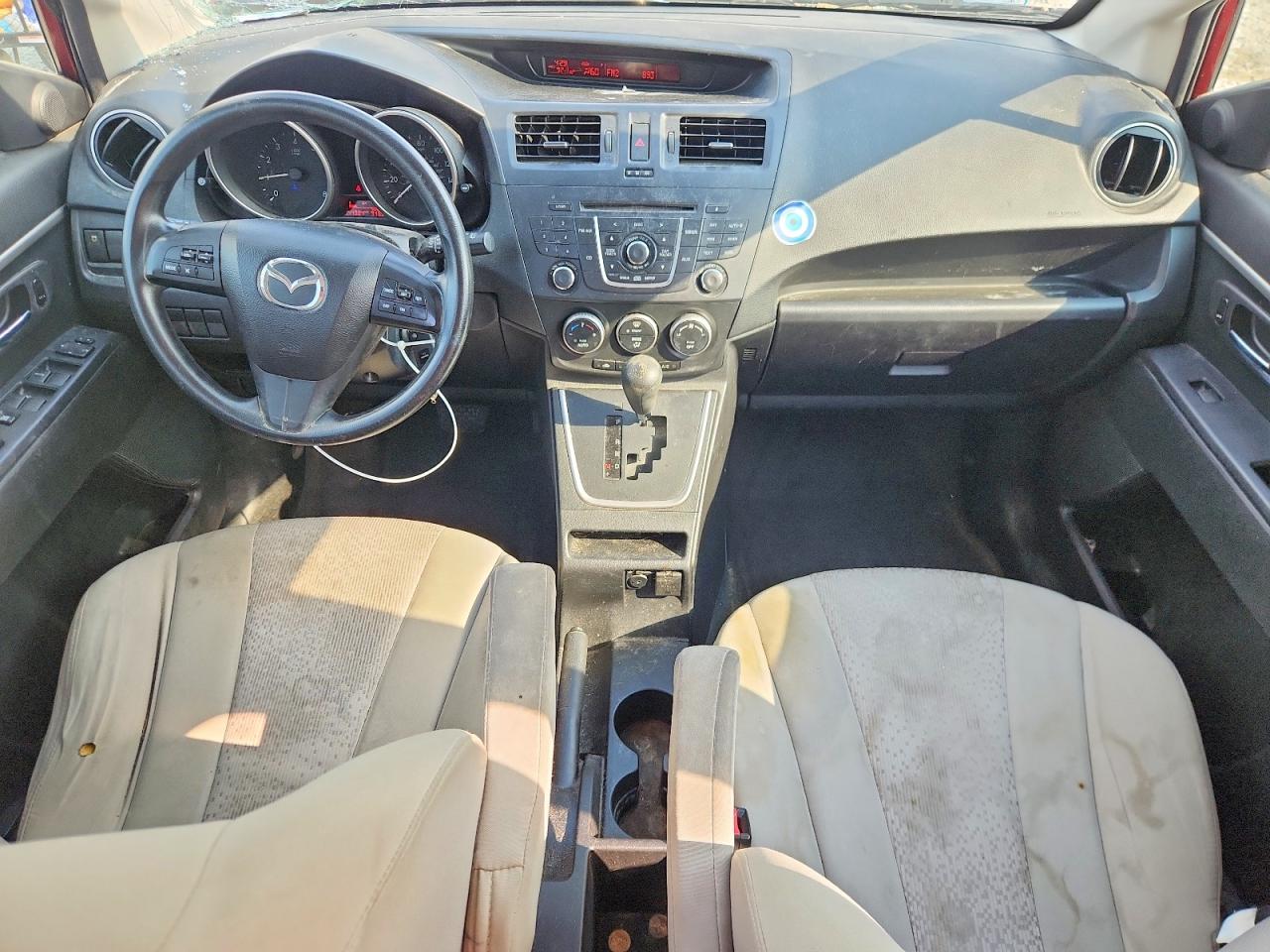 2012 Mazda 5 Red vin: JM1CW2BL0C0119654