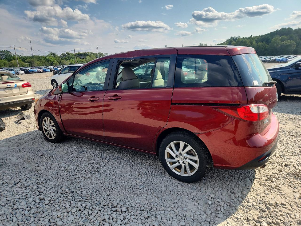 2012 Mazda 5 Red vin: JM1CW2BL0C0119654