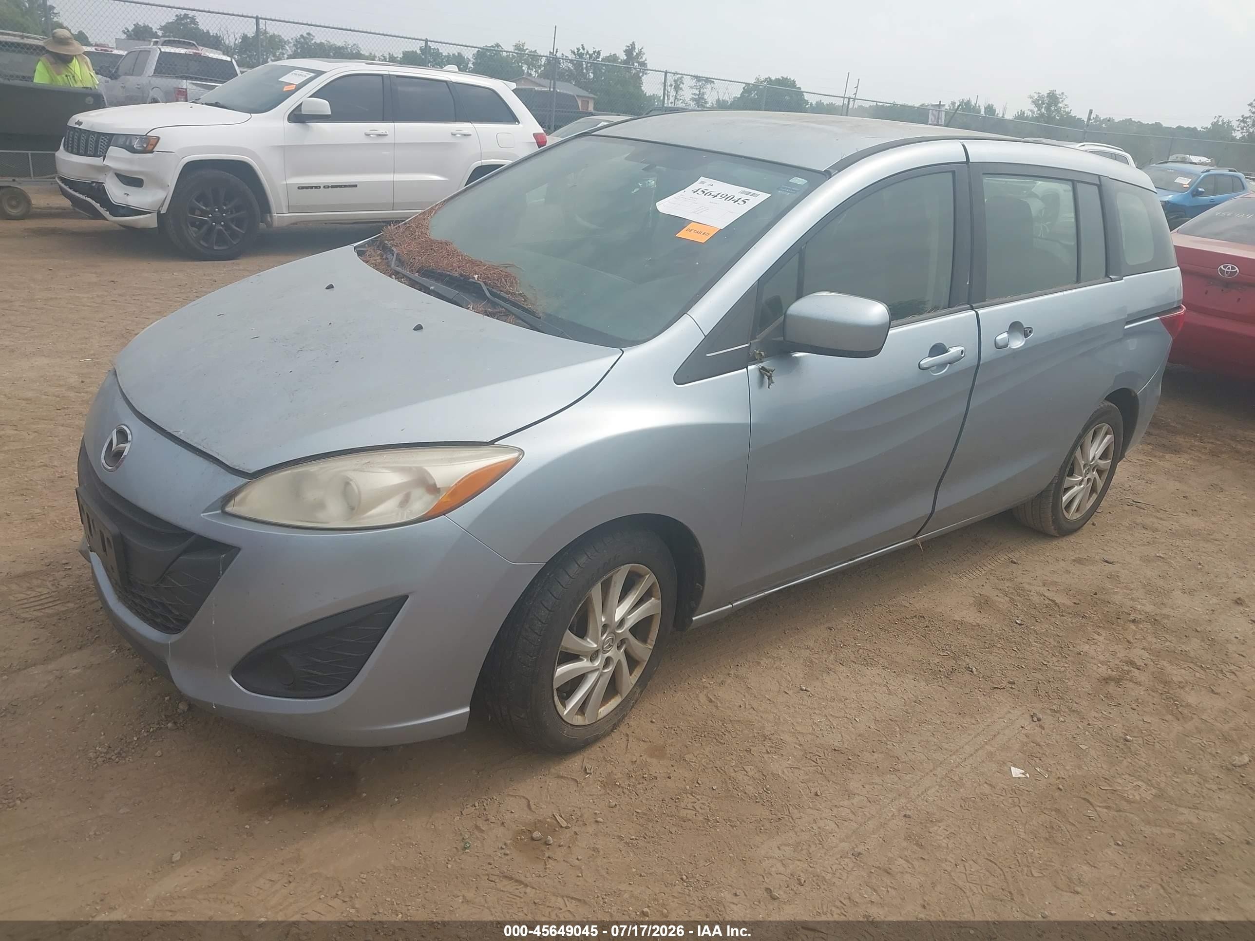 2012 Mazda Mazda5 Sport Blue vin: JM1CW2BL0C0132730