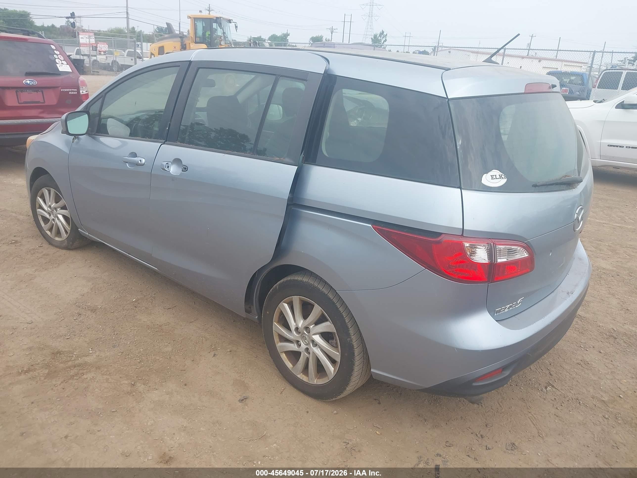 2012 Mazda Mazda5 Sport Blue vin: JM1CW2BL0C0132730