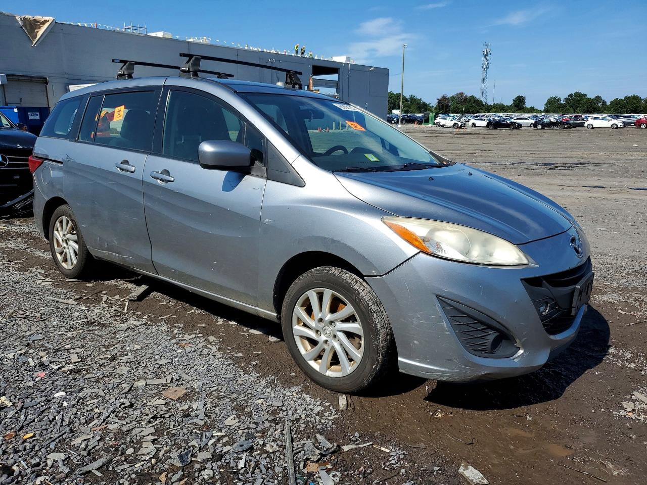 2012 Mazda 5 Silver vin: JM1CW2BL0C0136647