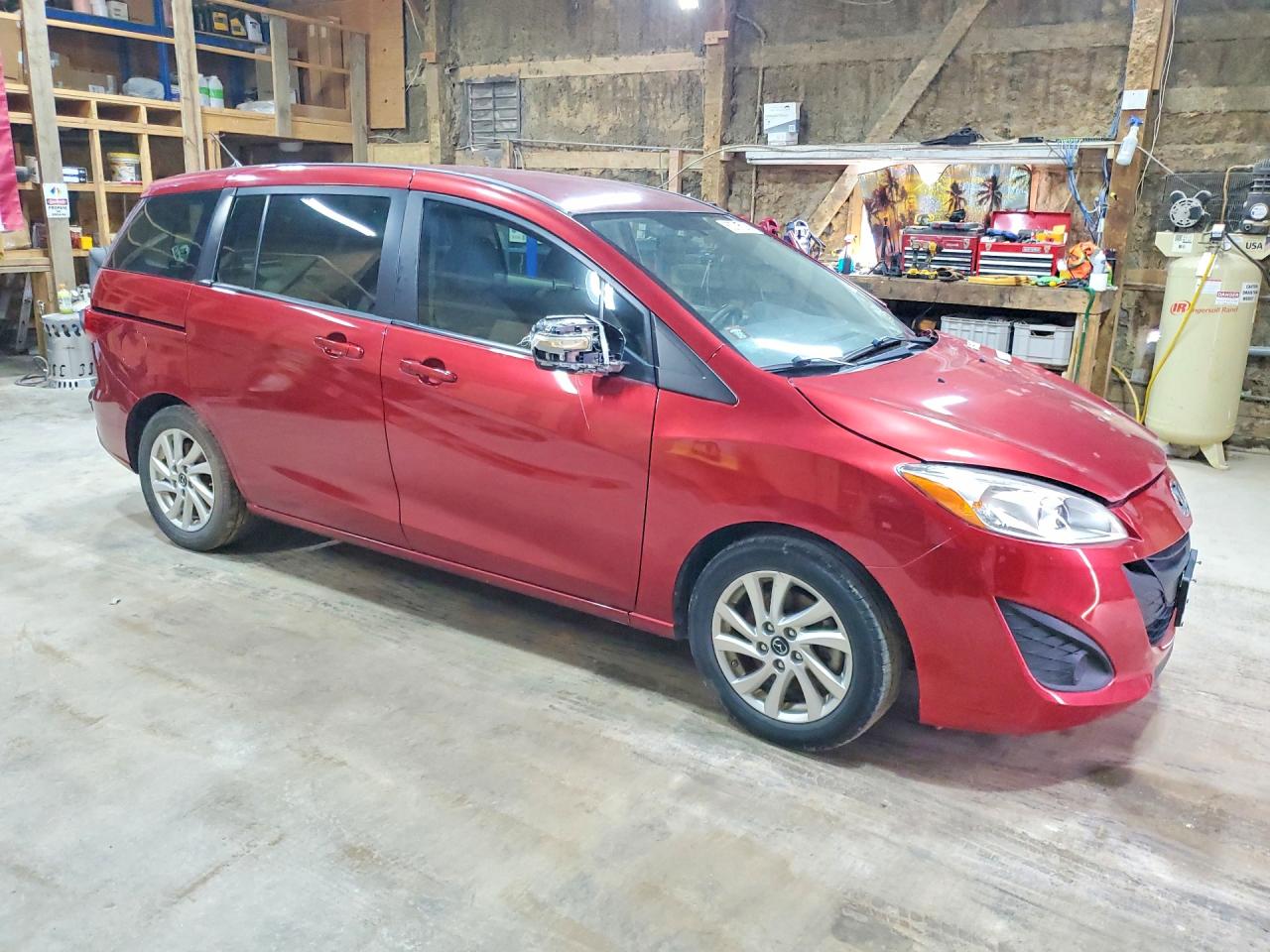 2013 Mazda 5 Burgundy vin: JM1CW2BL0D0155362