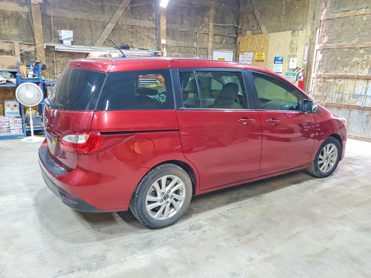 2013 Mazda 5 Burgundy vin: JM1CW2BL0D0155362