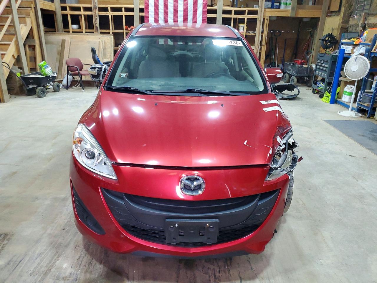 2013 Mazda 5 Burgundy vin: JM1CW2BL0D0155362