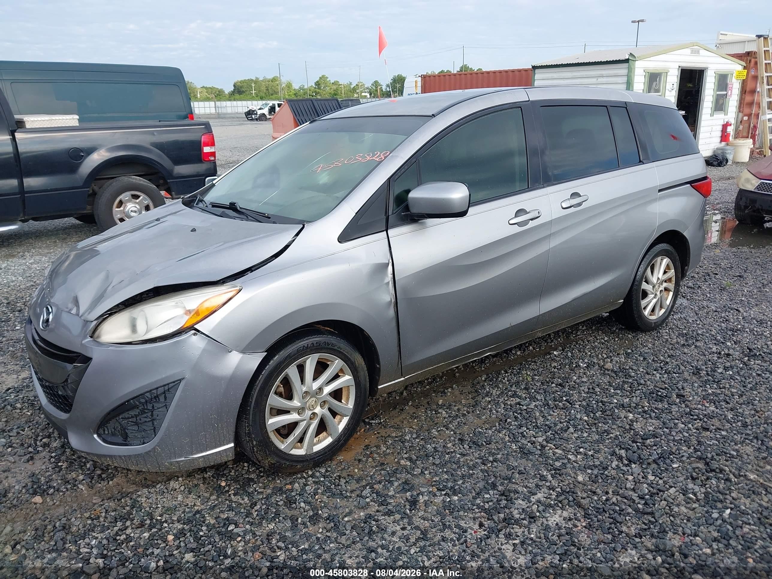 2012 Mazda Mazda5 Sport Silver vin: JM1CW2BL1C0104936