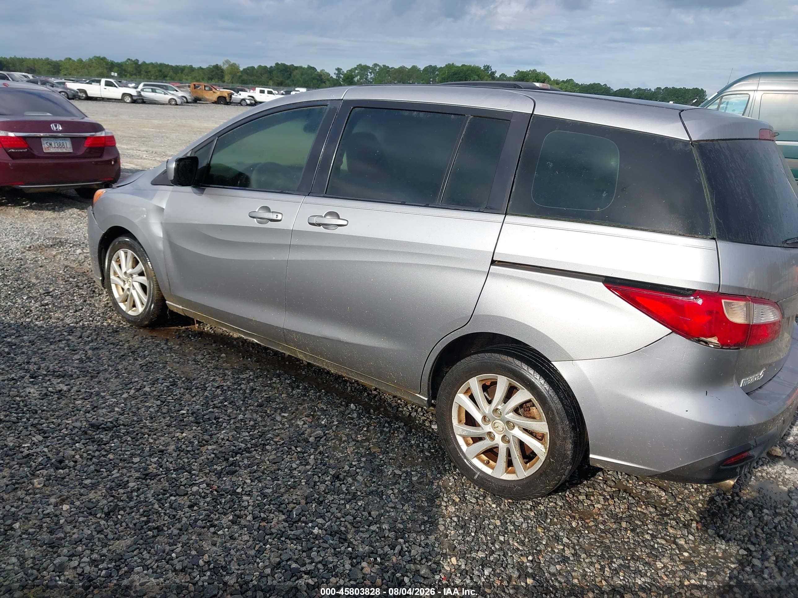 2012 Mazda Mazda5 Sport Silver vin: JM1CW2BL1C0104936