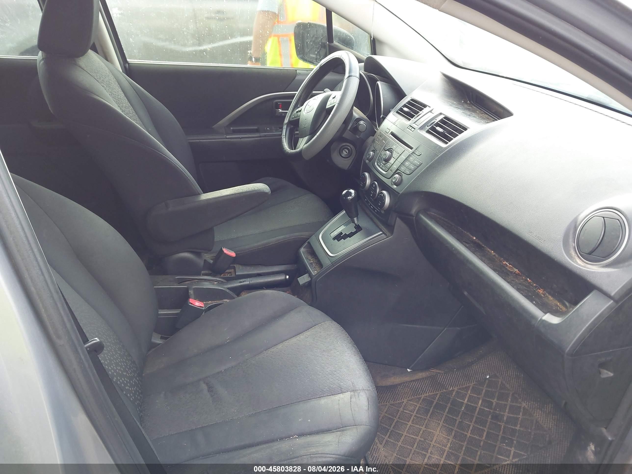 2012 Mazda Mazda5 Sport Silver vin: JM1CW2BL1C0104936